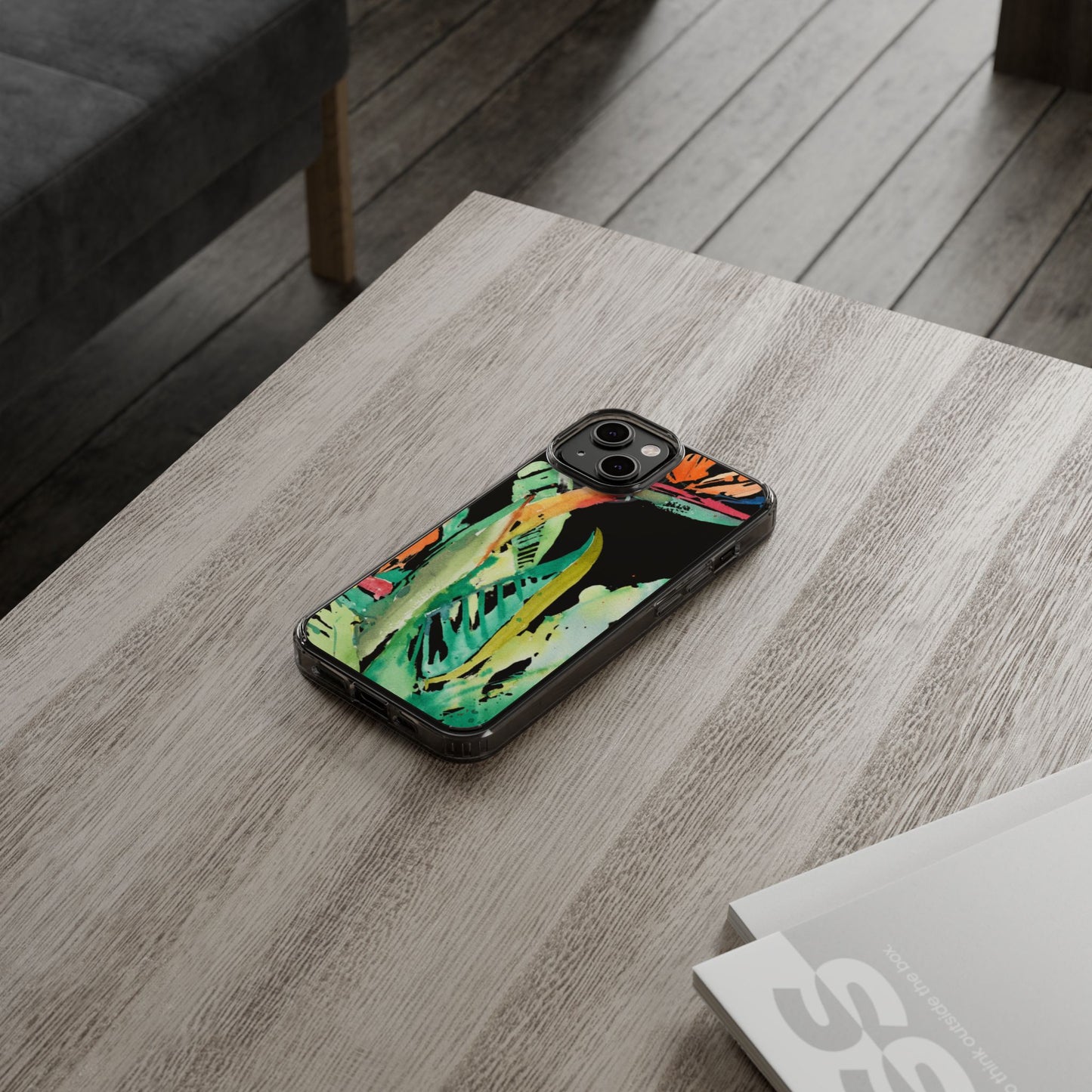 Another Day in Paradise Watercolor Clear Phone Case - Brooke Zitting, LLC