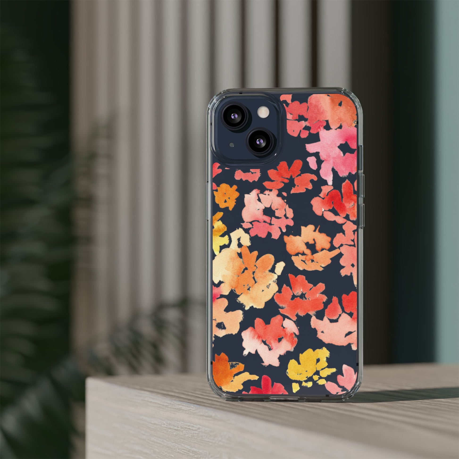 Watercolor Posy Clear Phone Case - Brooke Zitting, LLC