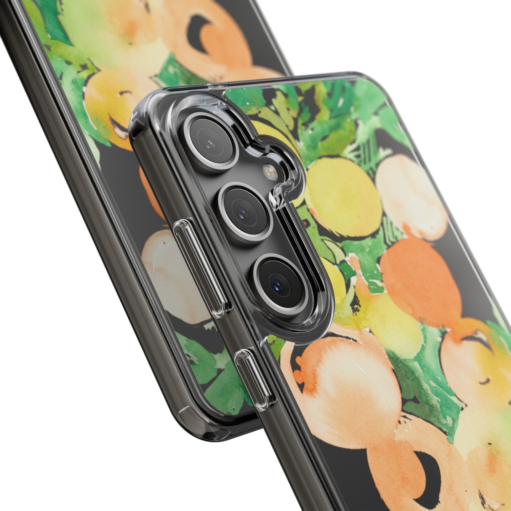 Watercolor Peaches Clear Phone Case - Brooke Zitting, LLC