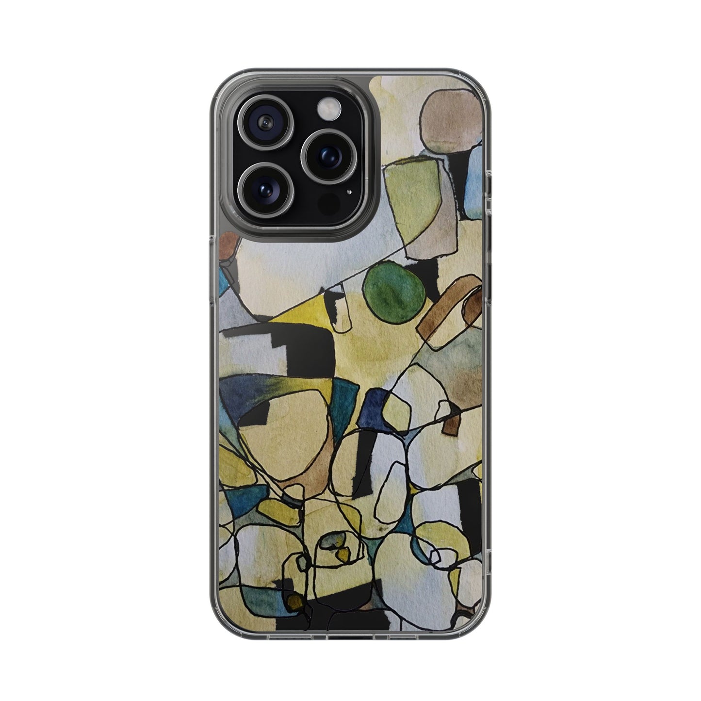 Abstract Watercolor Clear Phone Case - Brooke Zitting, LLC