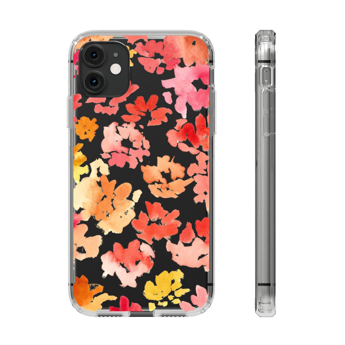 Watercolor Posy Clear Phone Case - Brooke Zitting, LLC