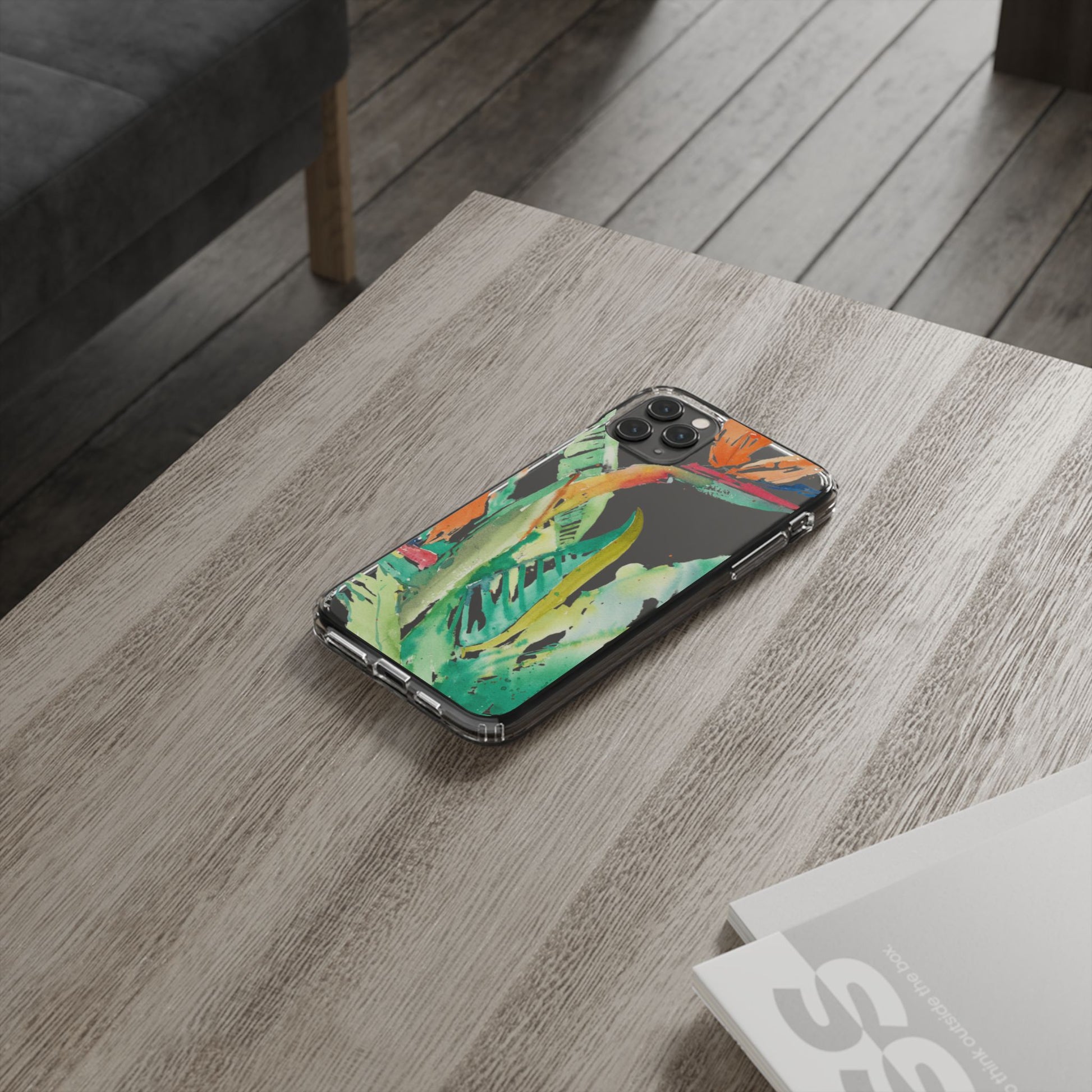 Another Day in Paradise Watercolor Clear Phone Case - Brooke Zitting, LLC