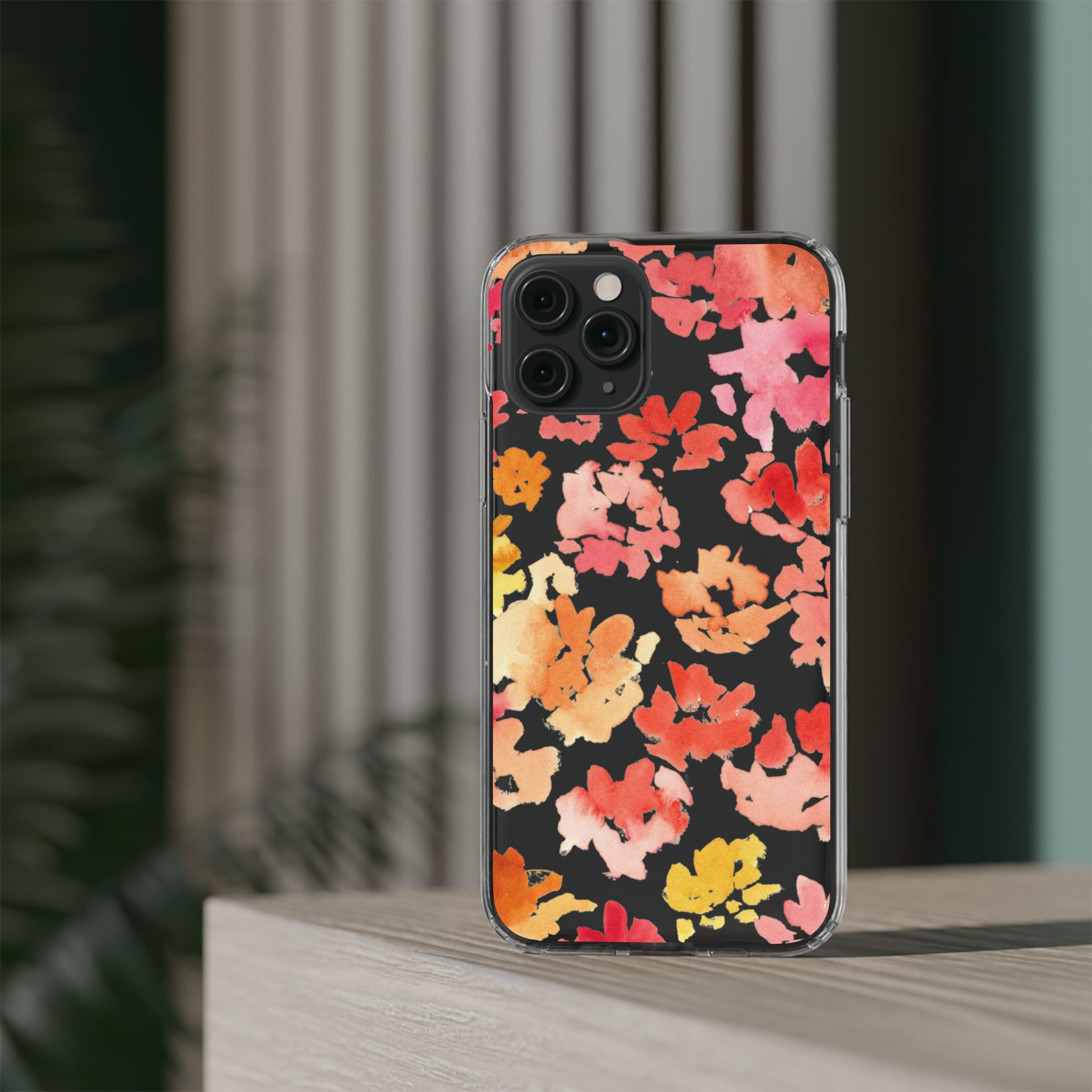 Watercolor Posy Clear Phone Case - Brooke Zitting, LLC