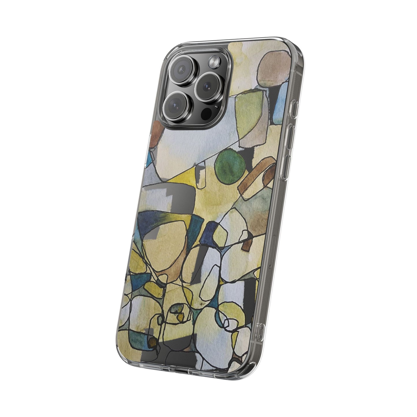 Abstract Watercolor Clear Phone Case - Brooke Zitting, LLC