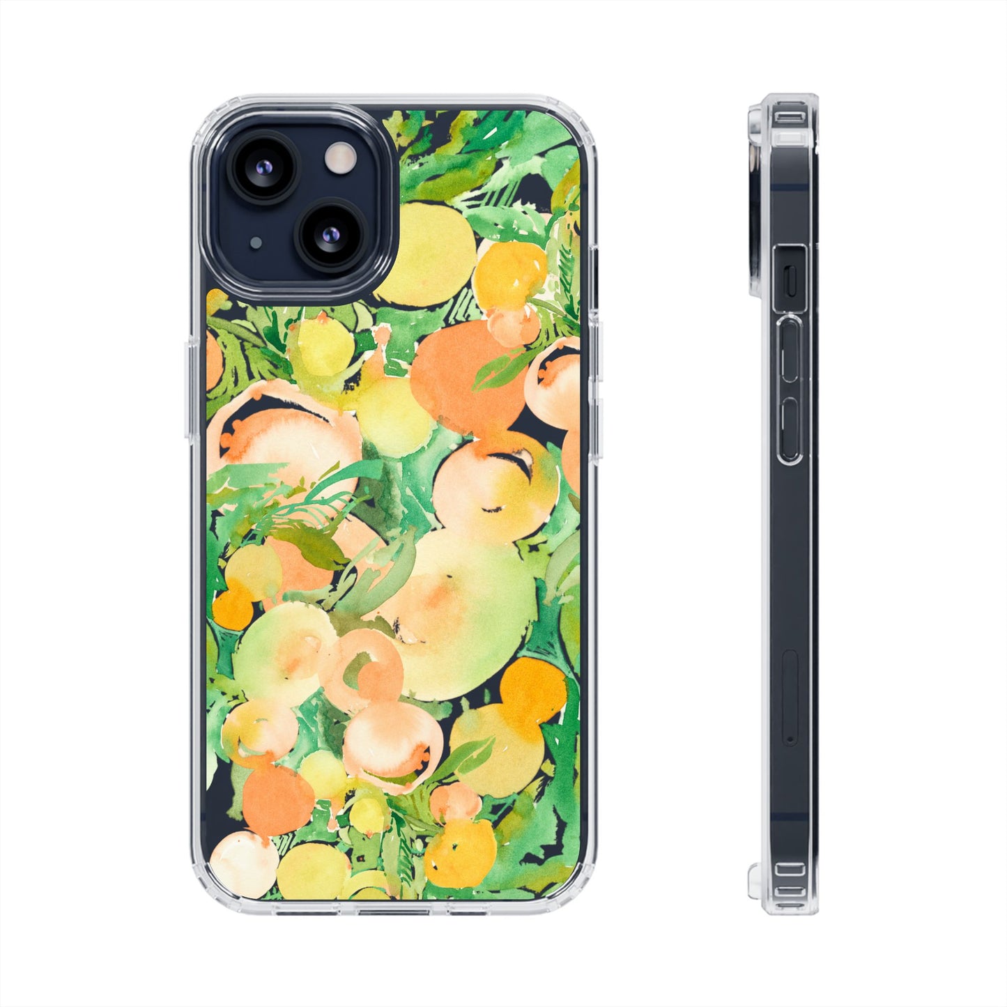 Watercolor Peach Party Clear Phone Case - Brooke Zitting, LLC