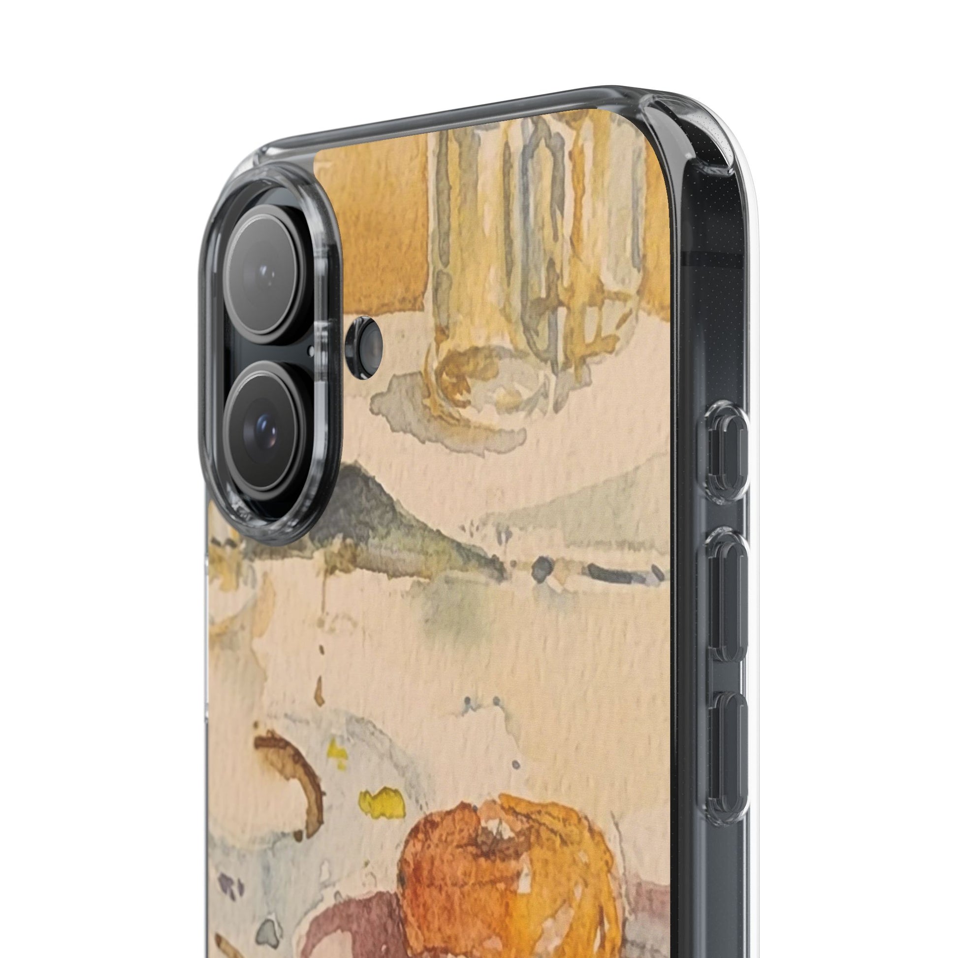 Watercolor Artist's Table Clear Phone Case - Brooke Zitting, LLC