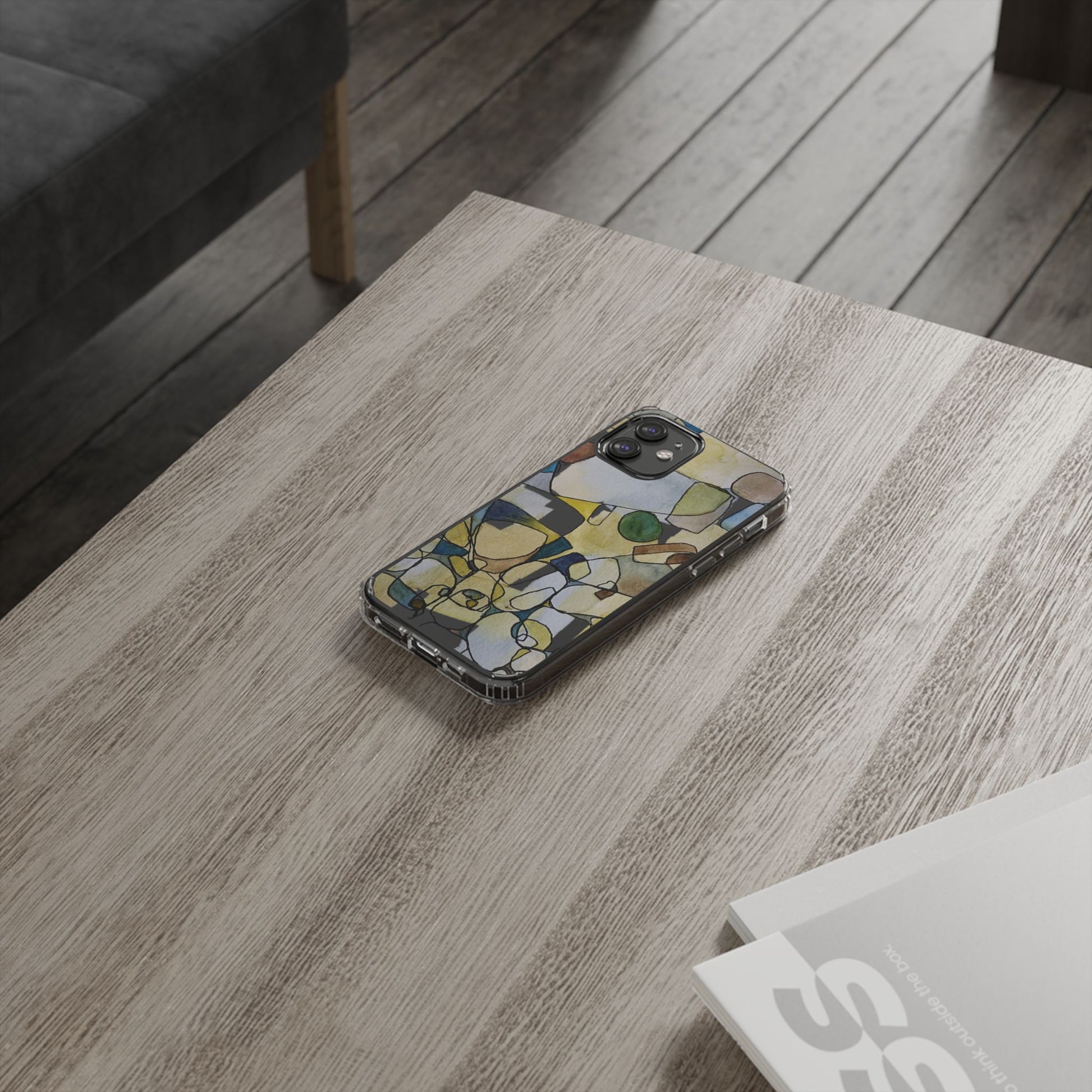 Abstract Watercolor Clear Phone Case - Brooke Zitting, LLC