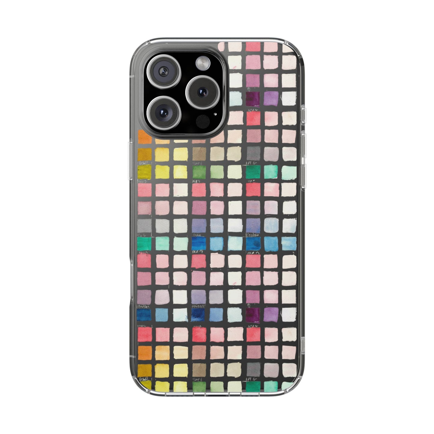 Watercolor Swatches Clear Phone Case - Brooke Zitting, LLC
