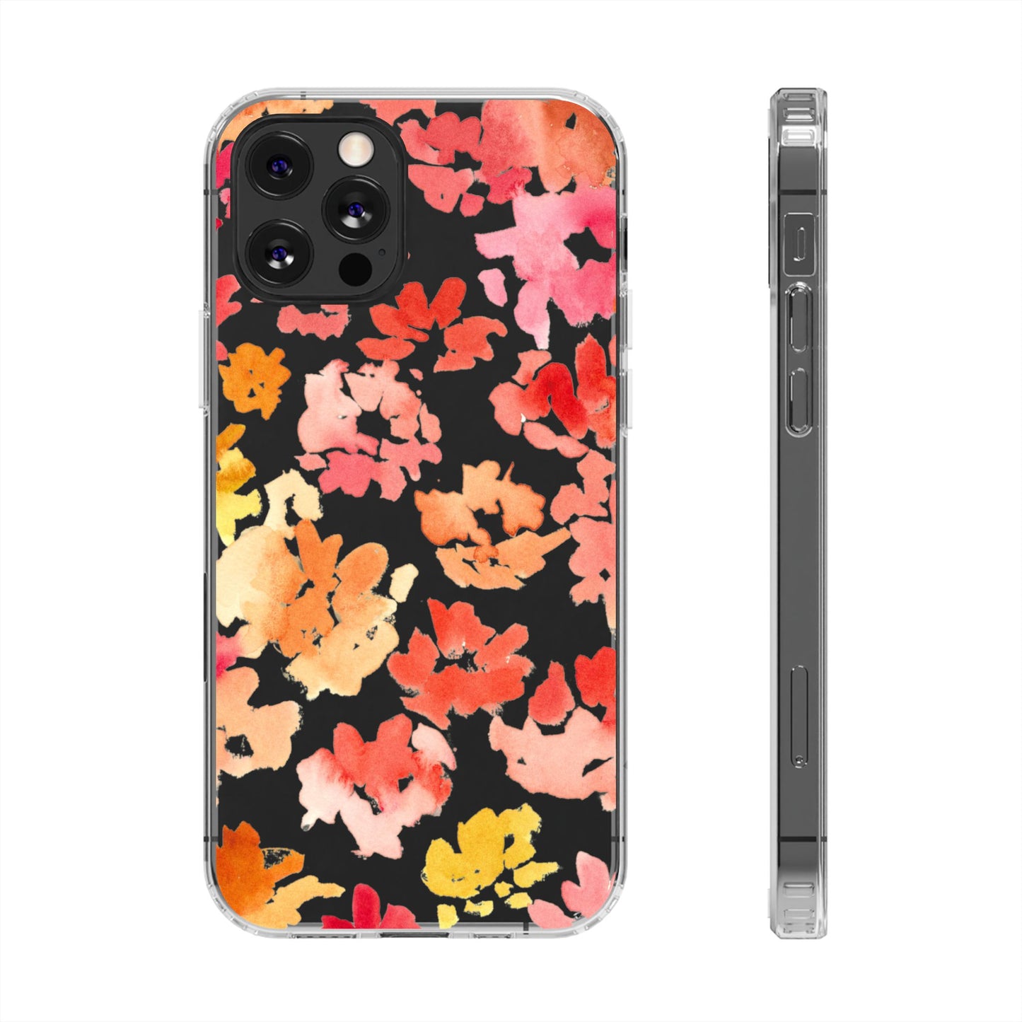 Watercolor Posy Clear Phone Case - Brooke Zitting, LLC