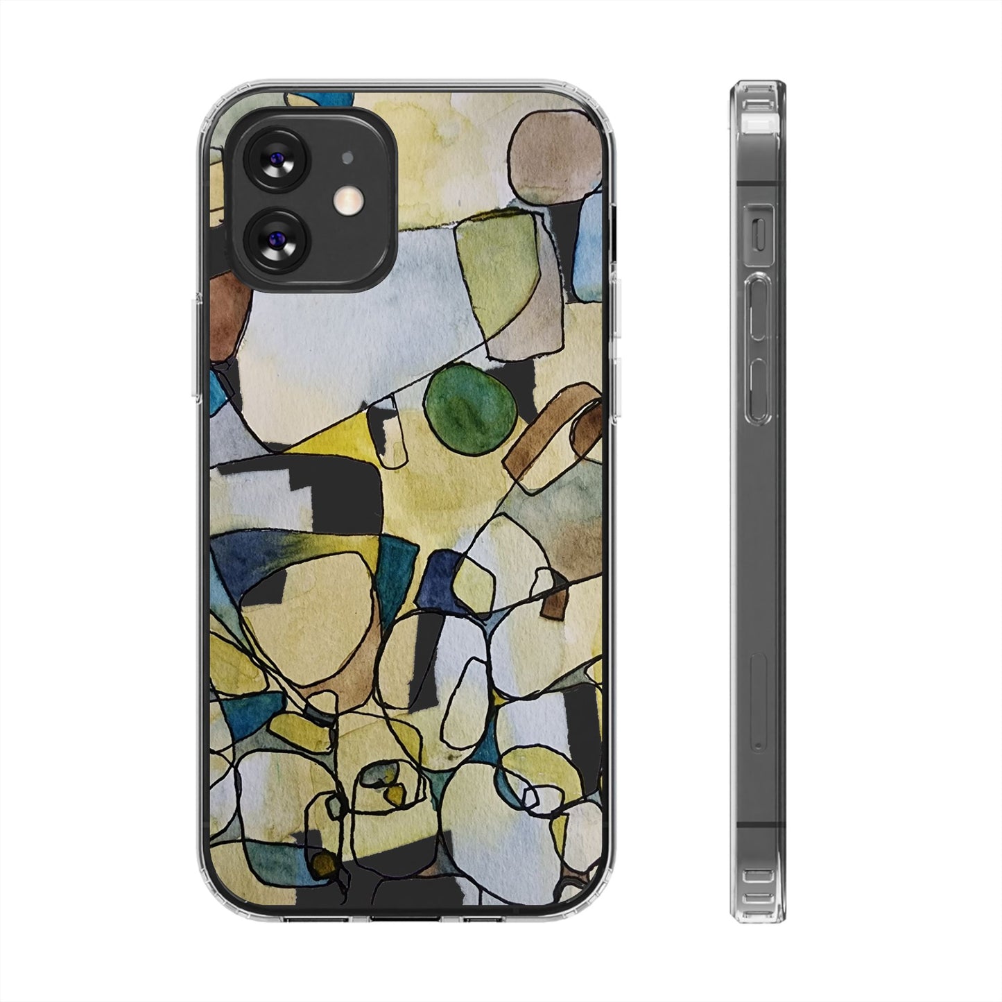 Abstract Watercolor Clear Phone Case - Brooke Zitting, LLC