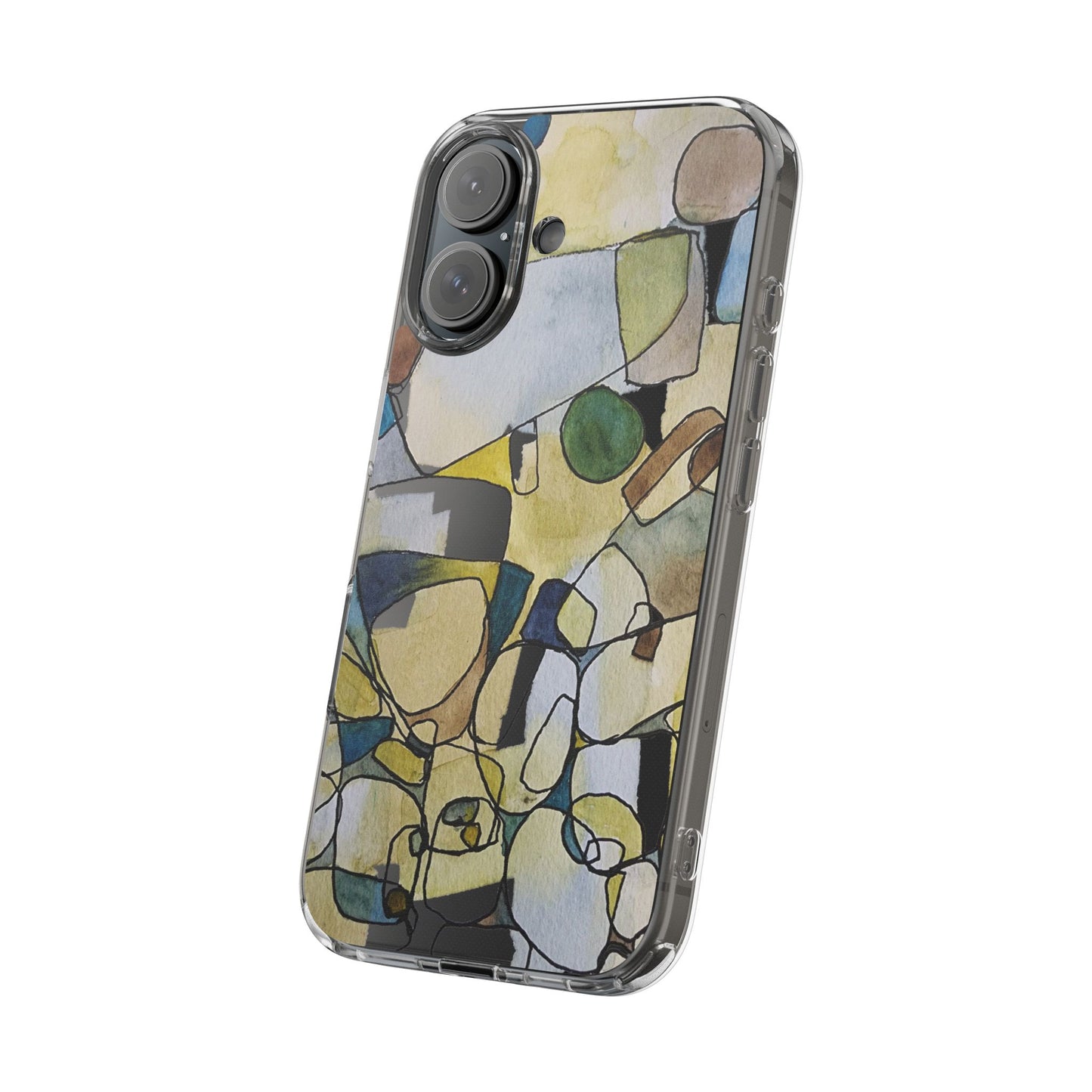 Abstract Watercolor Clear Phone Case - Brooke Zitting, LLC