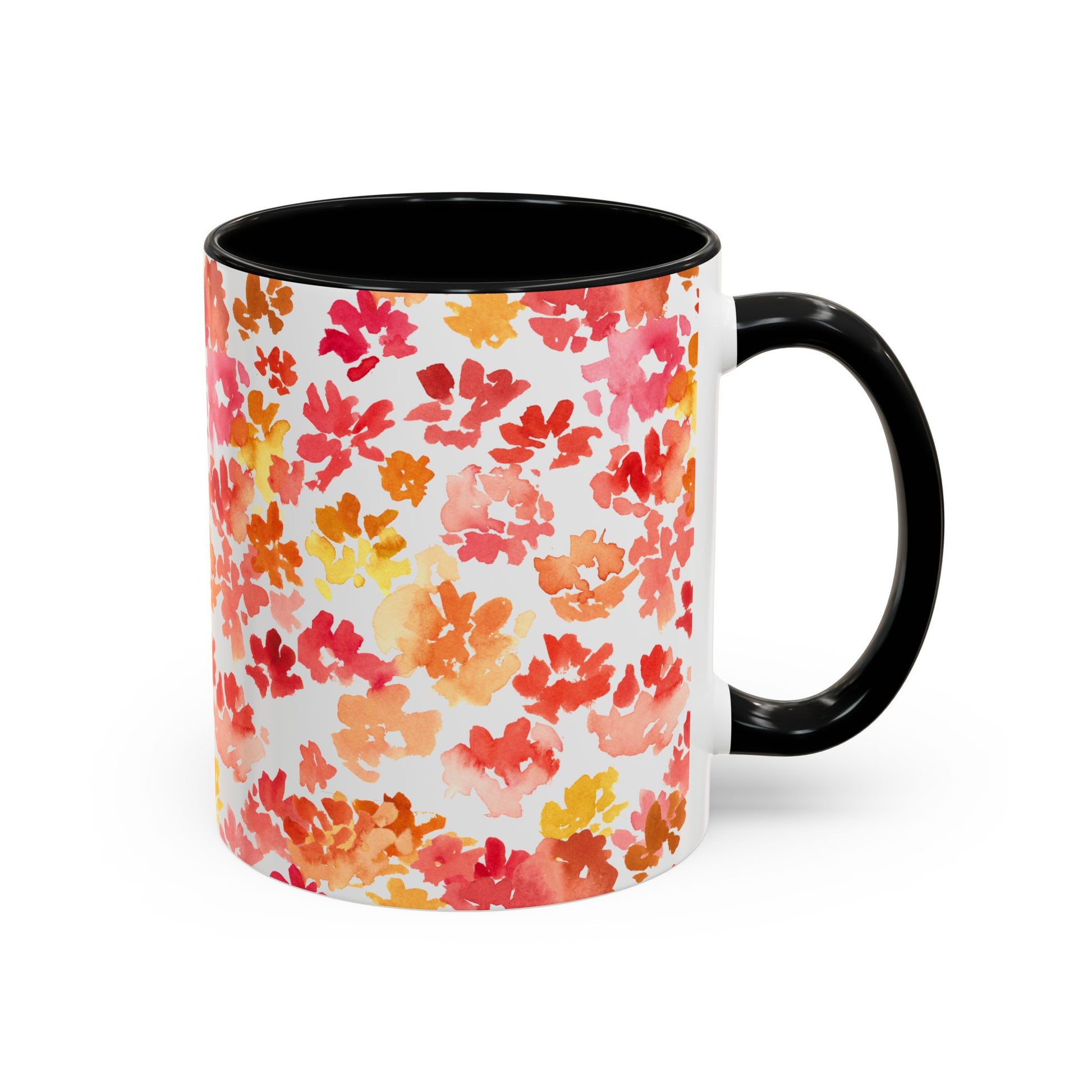 Posy Coffee Mug - Warm Floral Design  (11oz, 15oz) - Brooke Zitting, LLC