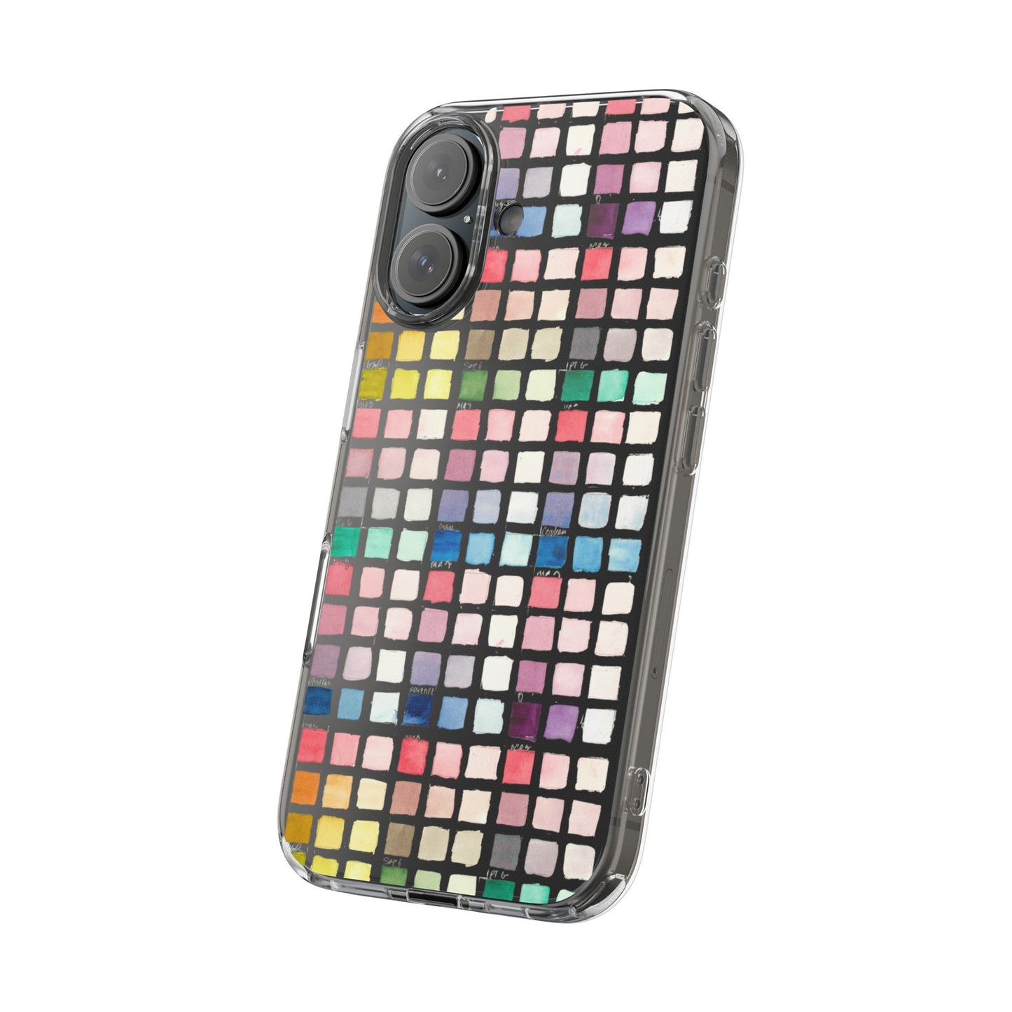 Watercolor Swatches Clear Phone Case - Brooke Zitting, LLC