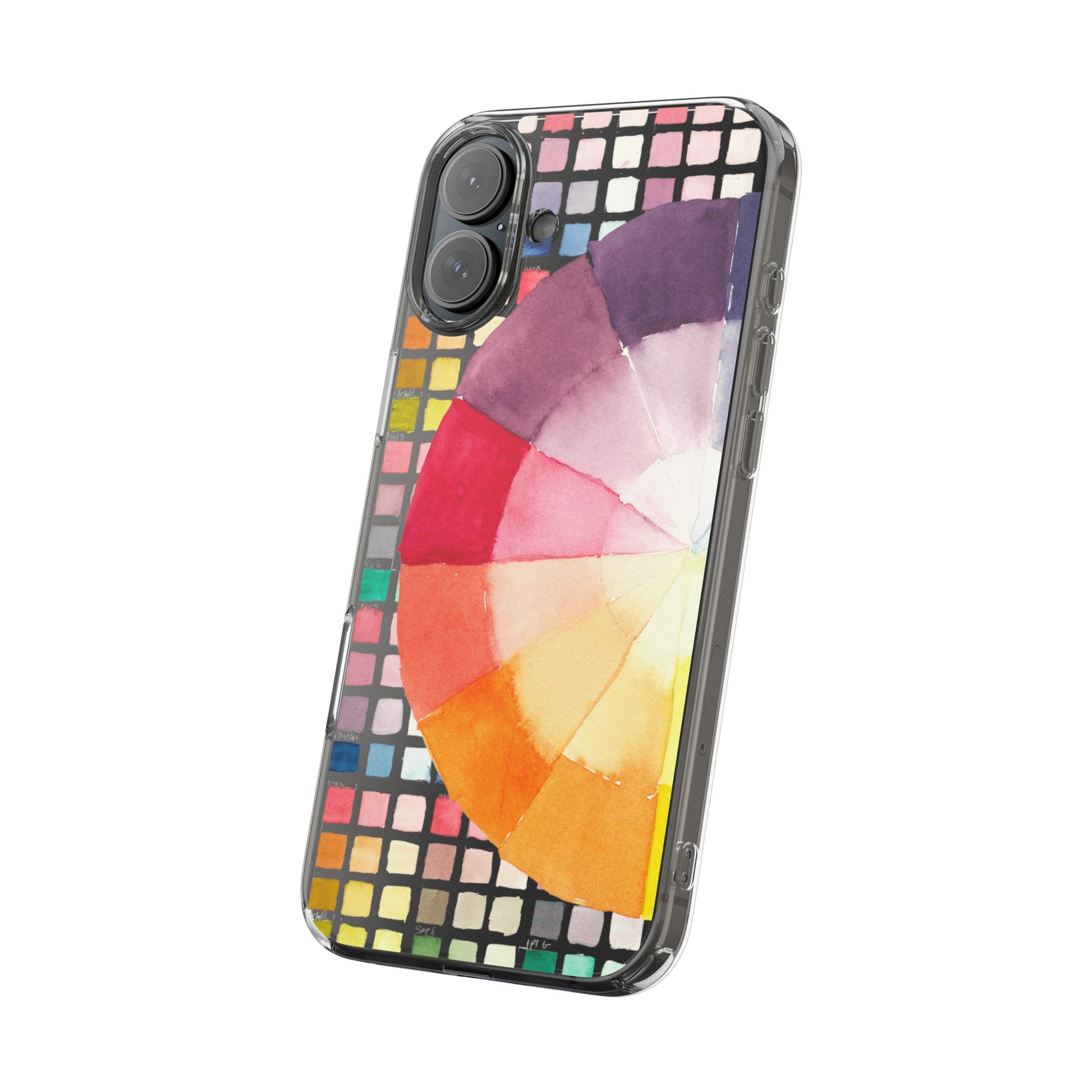 Watercolor-Theory Clear Phone Case - Brooke Zitting, LLC