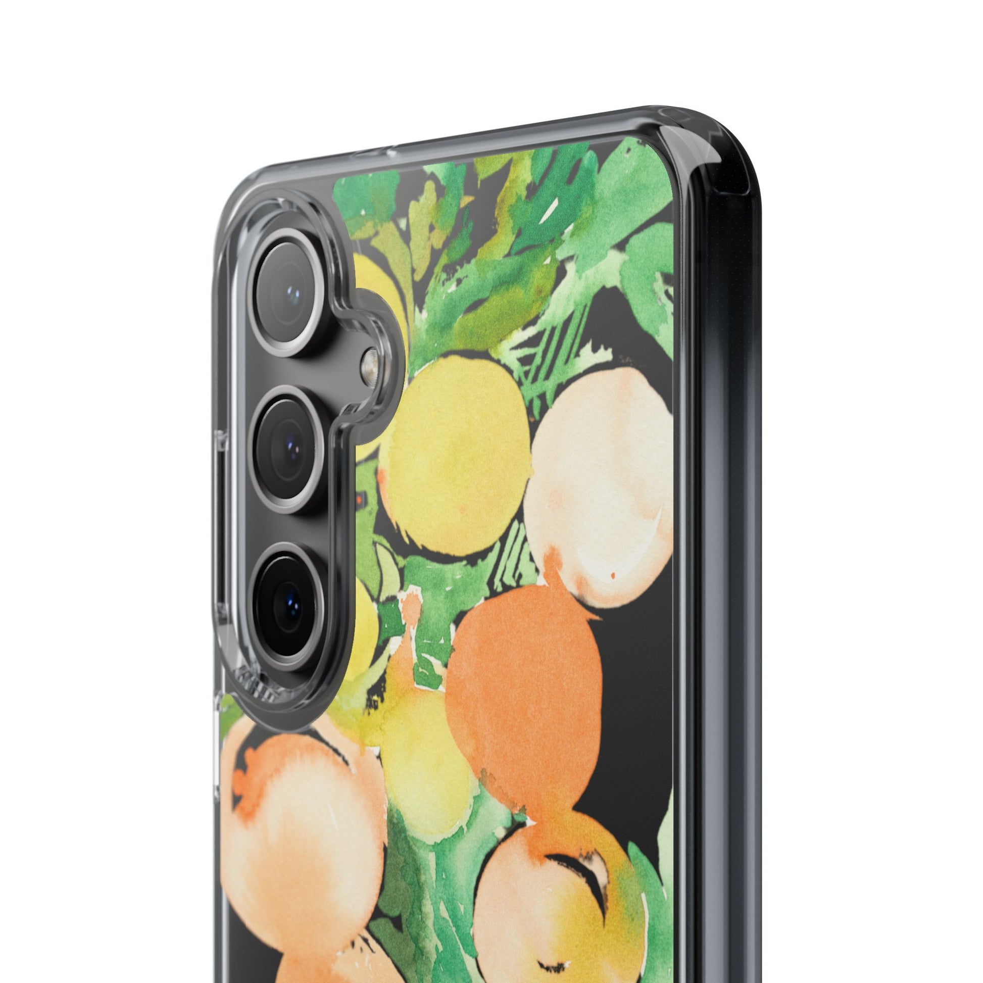Watercolor Peaches Clear Phone Case - Brooke Zitting, LLC
