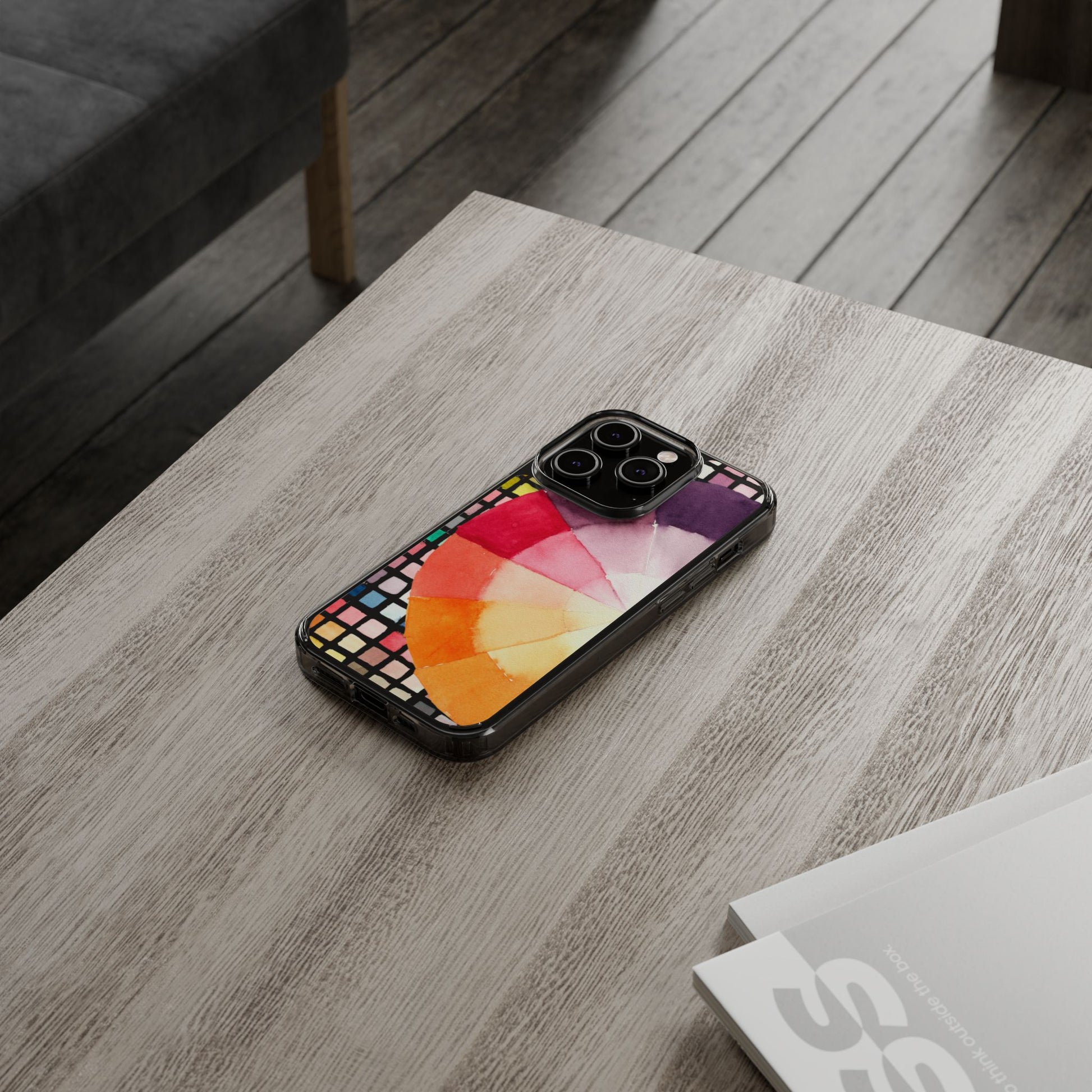 Watercolor-Theory Clear Phone Case - Brooke Zitting, LLC