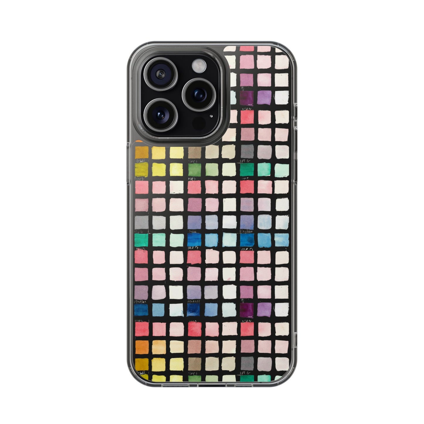 Watercolor Swatches Clear Phone Case - Brooke Zitting, LLC