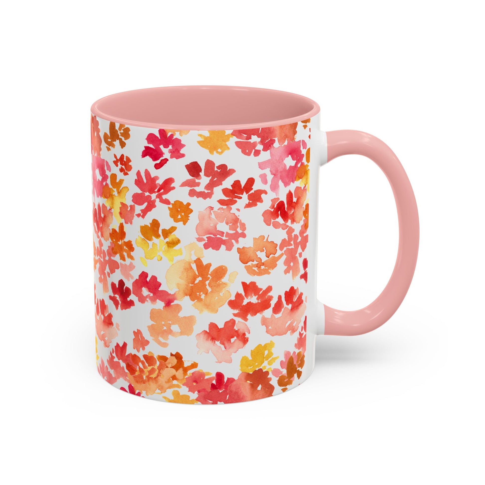 Posy Coffee Mug - Warm Floral Design  (11oz, 15oz) - Brooke Zitting, LLC