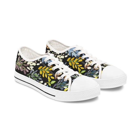 Fresh Willow Bud Low Top Sneakers – Stylish Shoes for All | Unique Gift Idea - Brooke Zitting, LLC
