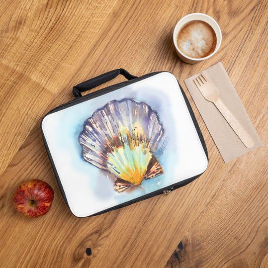 Salt of the Earth Watercolor Design Lunch Bag  – Eco-Friendly Tote for School, Work, Picnics & Beach - Brooke Zitting, LLC