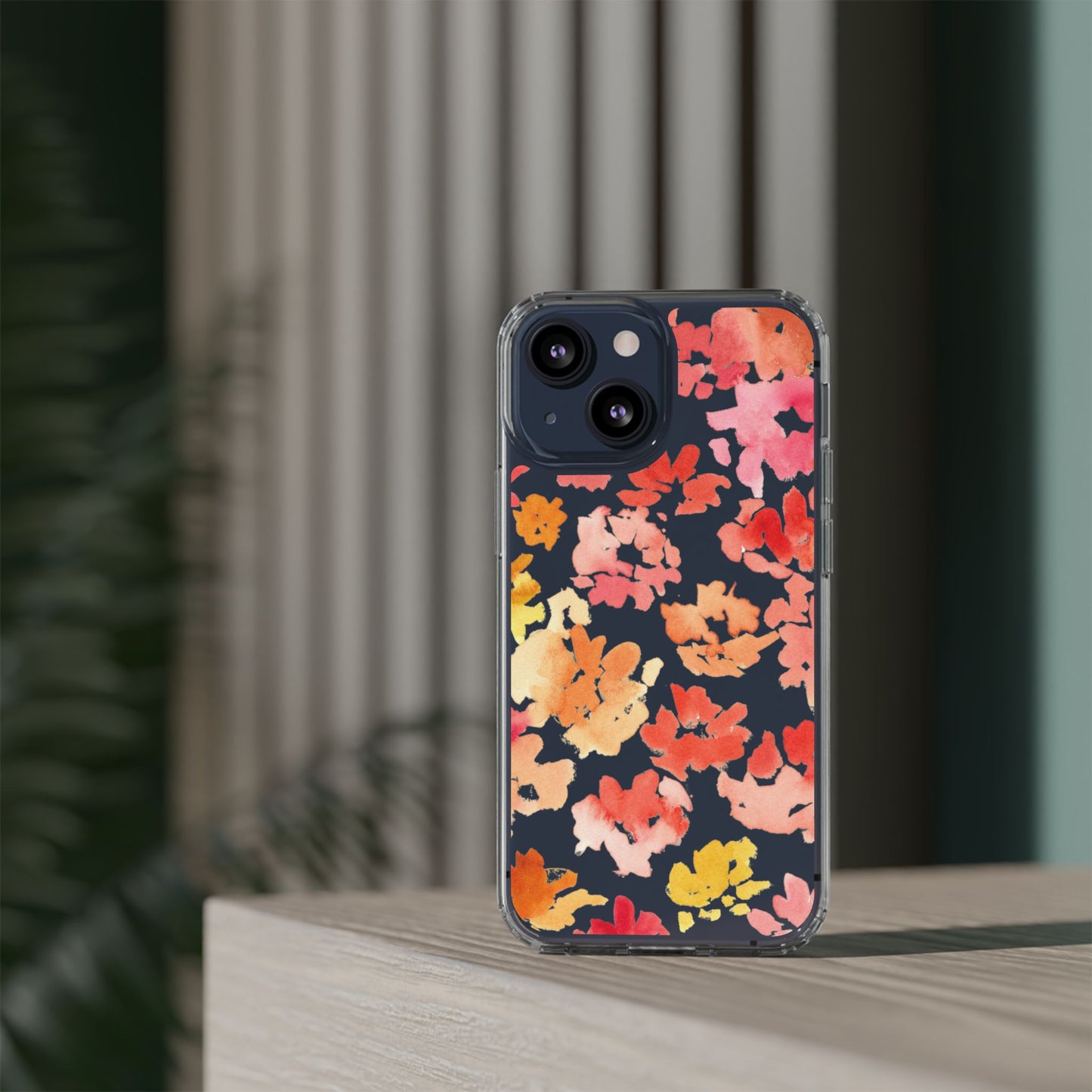 Watercolor Posy Clear Phone Case - Brooke Zitting, LLC