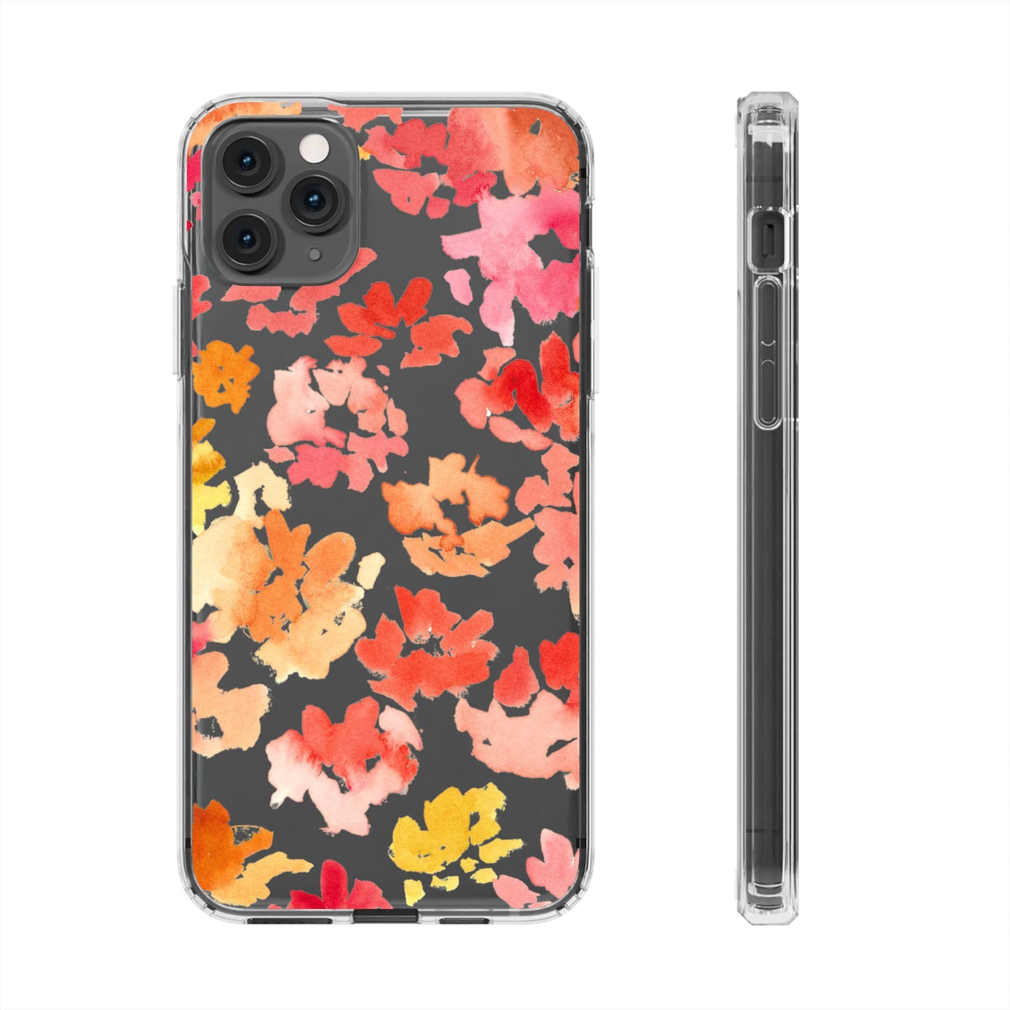 Watercolor Posy Clear Phone Case - Brooke Zitting, LLC
