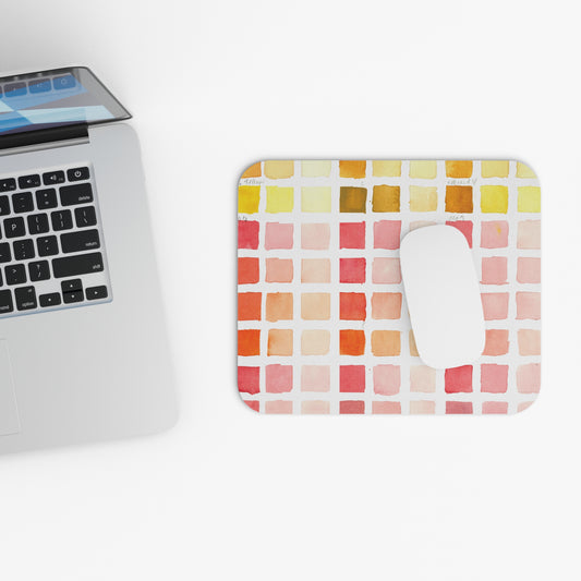 Color Chart Watercolor Design Mouse Pad - Watercolor Portrait, Home Office Decor, Gift for Artists, Creative Workspace Accessory, Desk Must-Have, Unique Desk Mat - Brooke Zitting, LLC