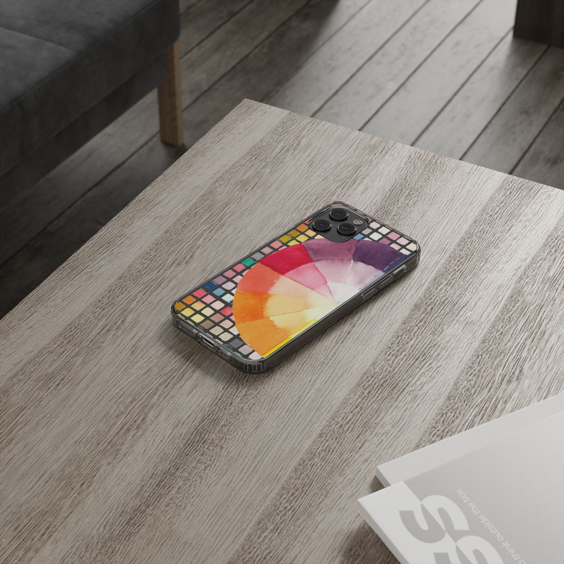 Watercolor-Theory Clear Phone Case - Brooke Zitting, LLC