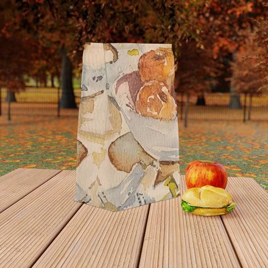 Artist's Table Watercolor Design Lunch Bag – Insulated, Wipe-Clean, Eco-Friendly Tote for Daily Use - Brooke Zitting, LLC
