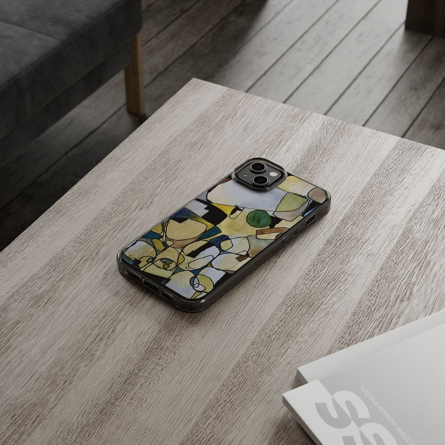 Abstract Watercolor Clear Phone Case - Brooke Zitting, LLC