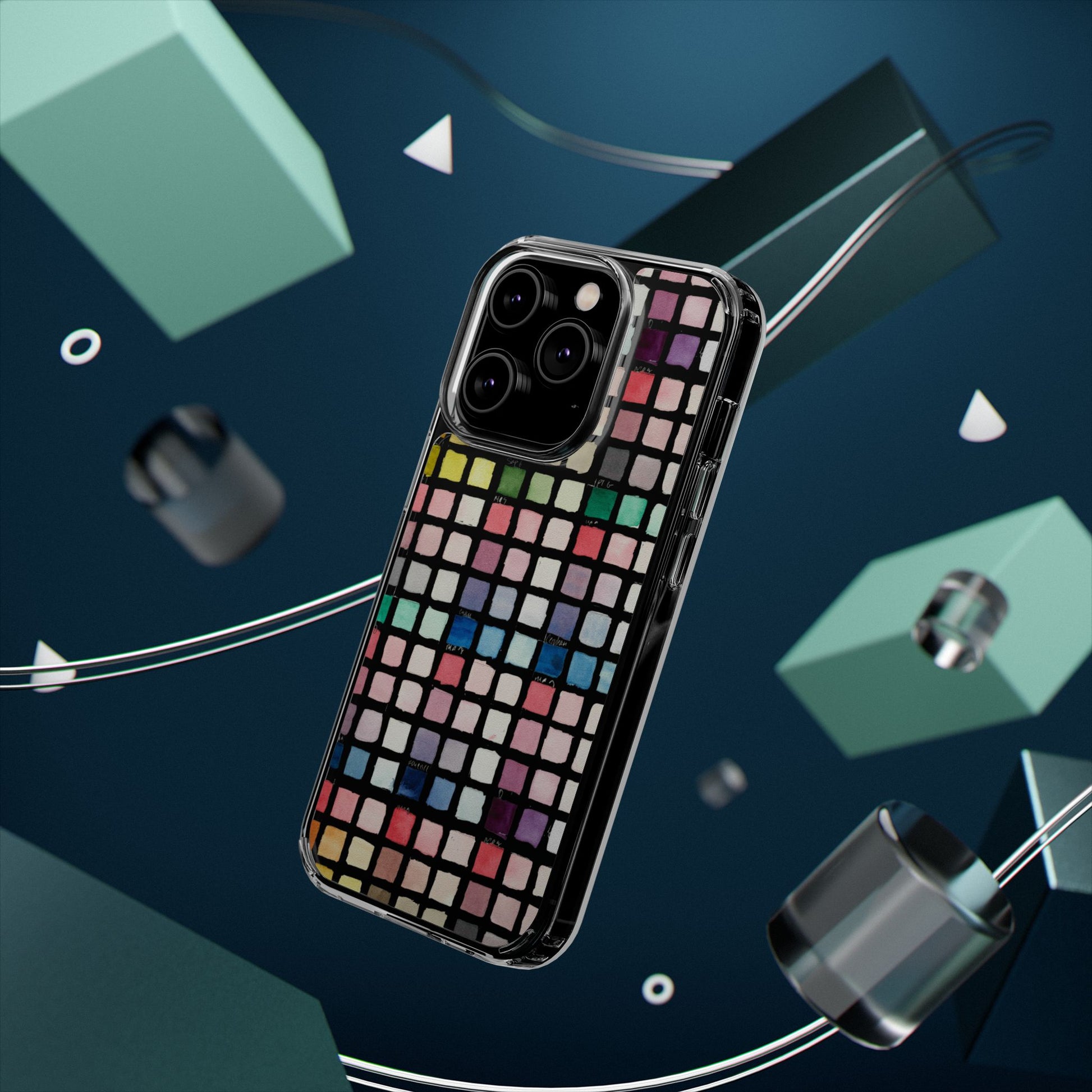 Watercolor Swatches Clear Phone Case - Brooke Zitting, LLC
