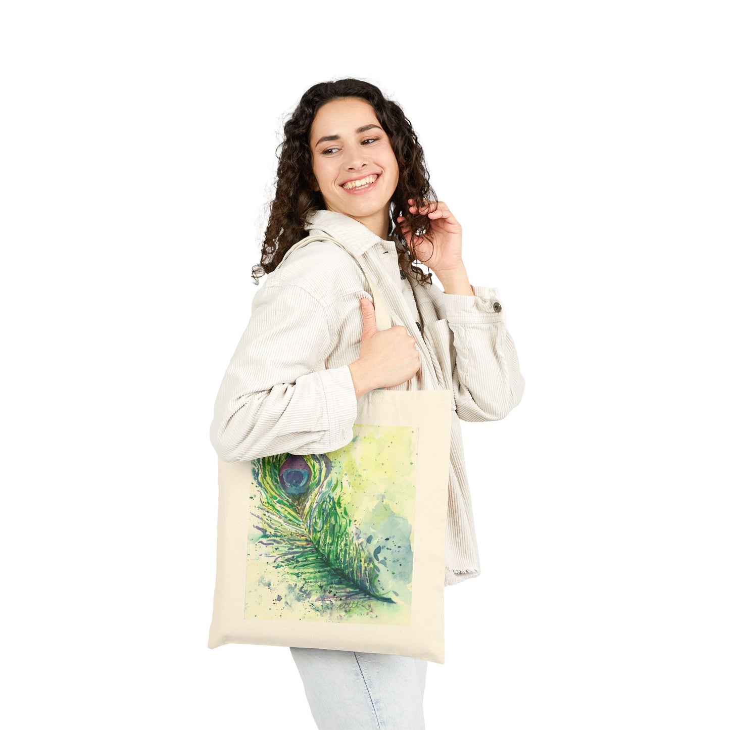 Light as a Feather Cotton Canvas Tote – Eco-Friendly Beach & Shopping Bag for Ocean Lovers - Brooke Zitting, LLC