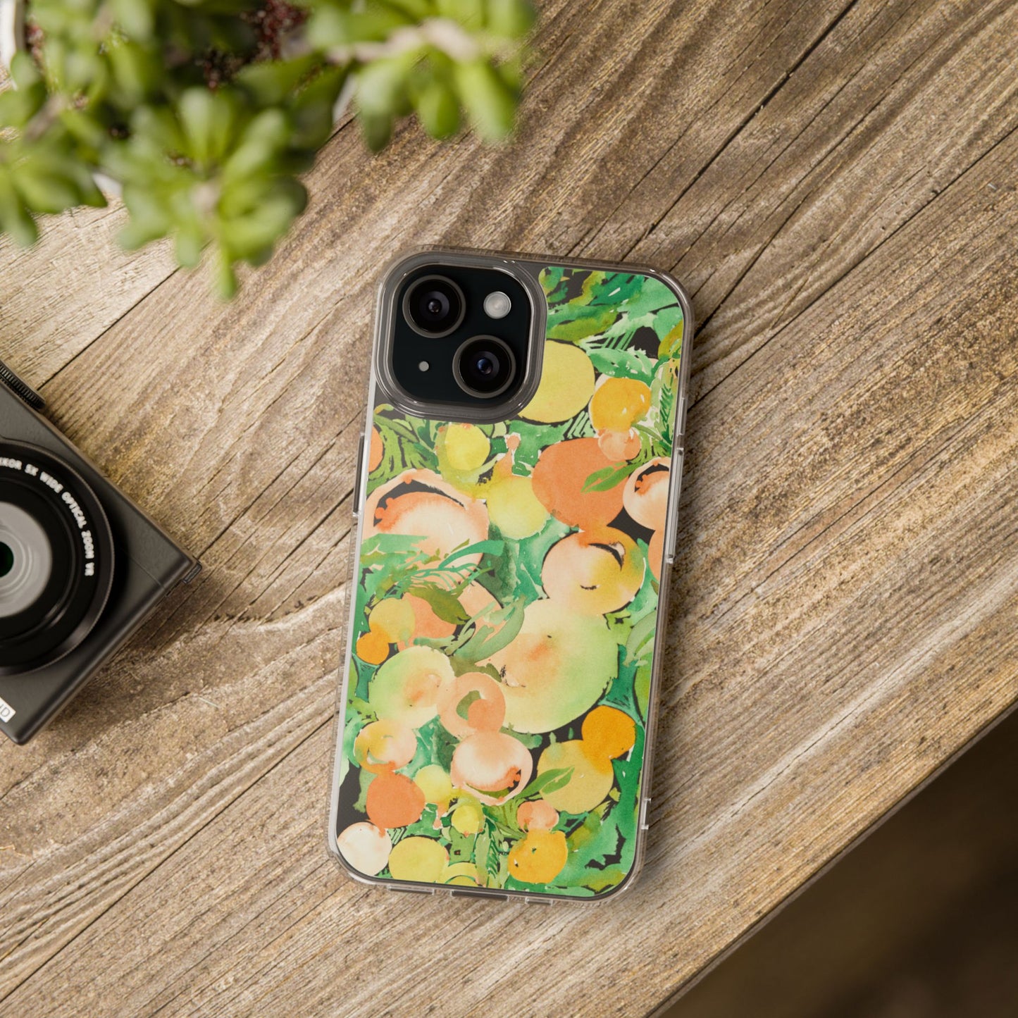Watercolor Peach Party Clear Phone Case - Brooke Zitting, LLC