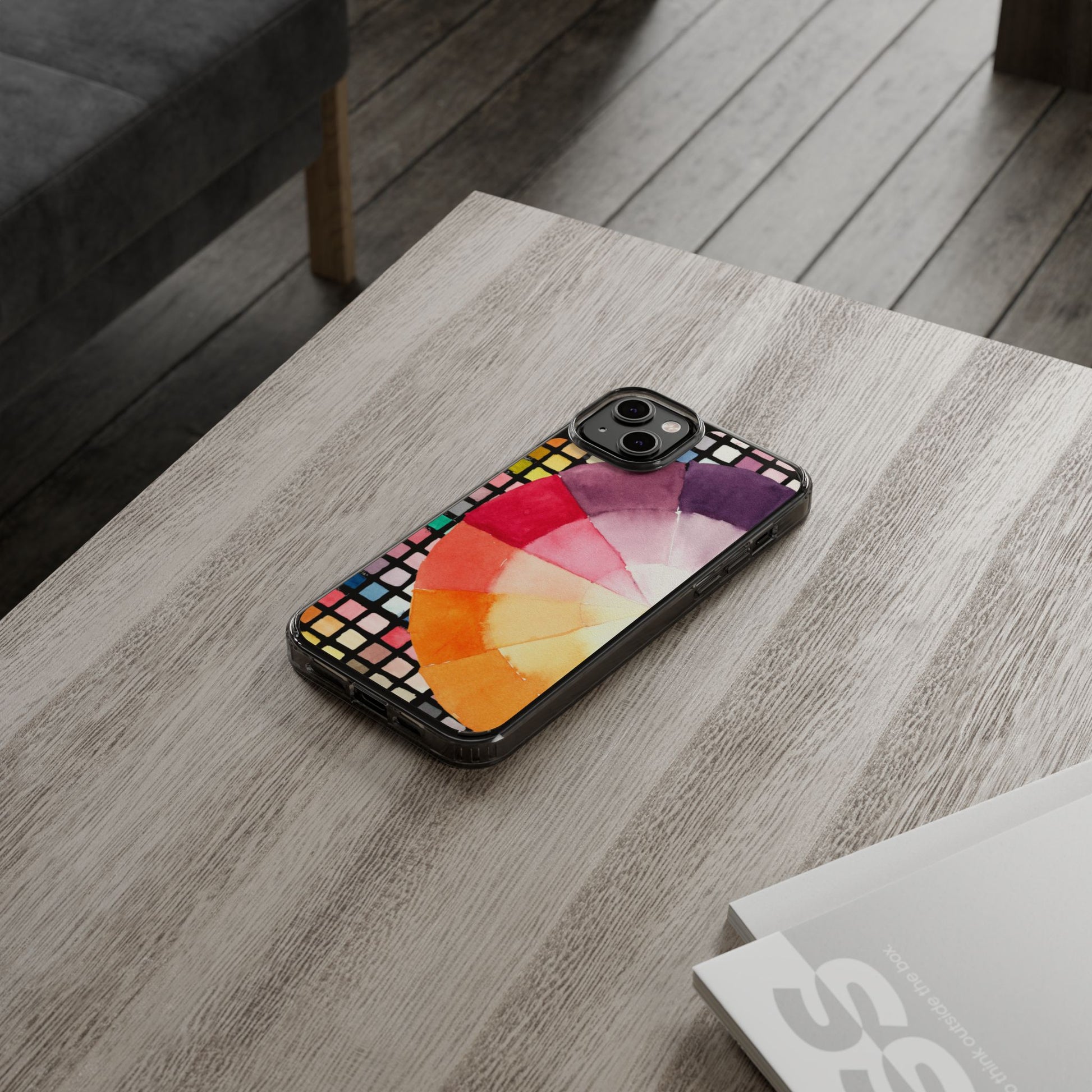 Watercolor-Theory Clear Phone Case - Brooke Zitting, LLC