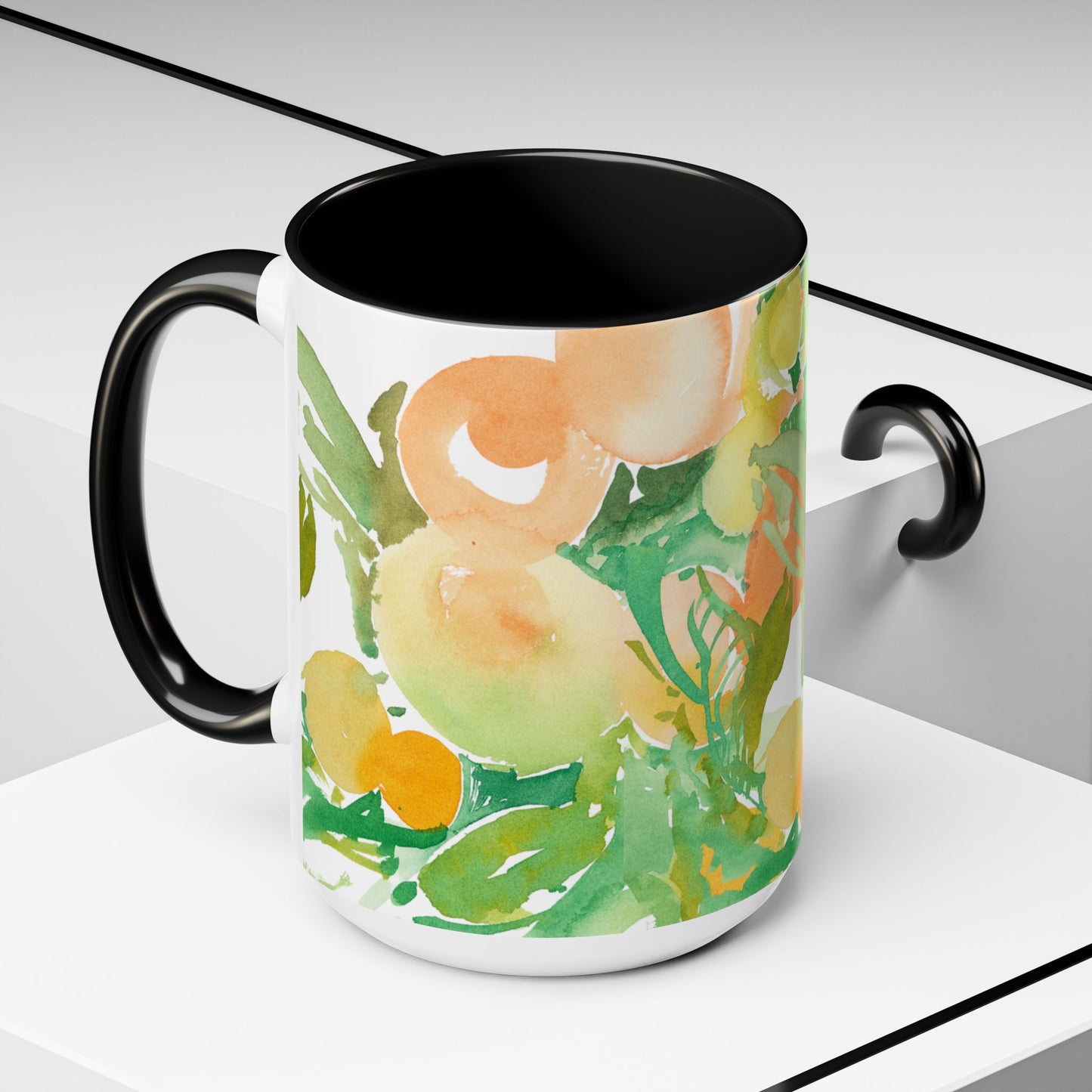 Citrus and Peaches Coffee Mug (11, 15oz) - Brooke Zitting, LLC