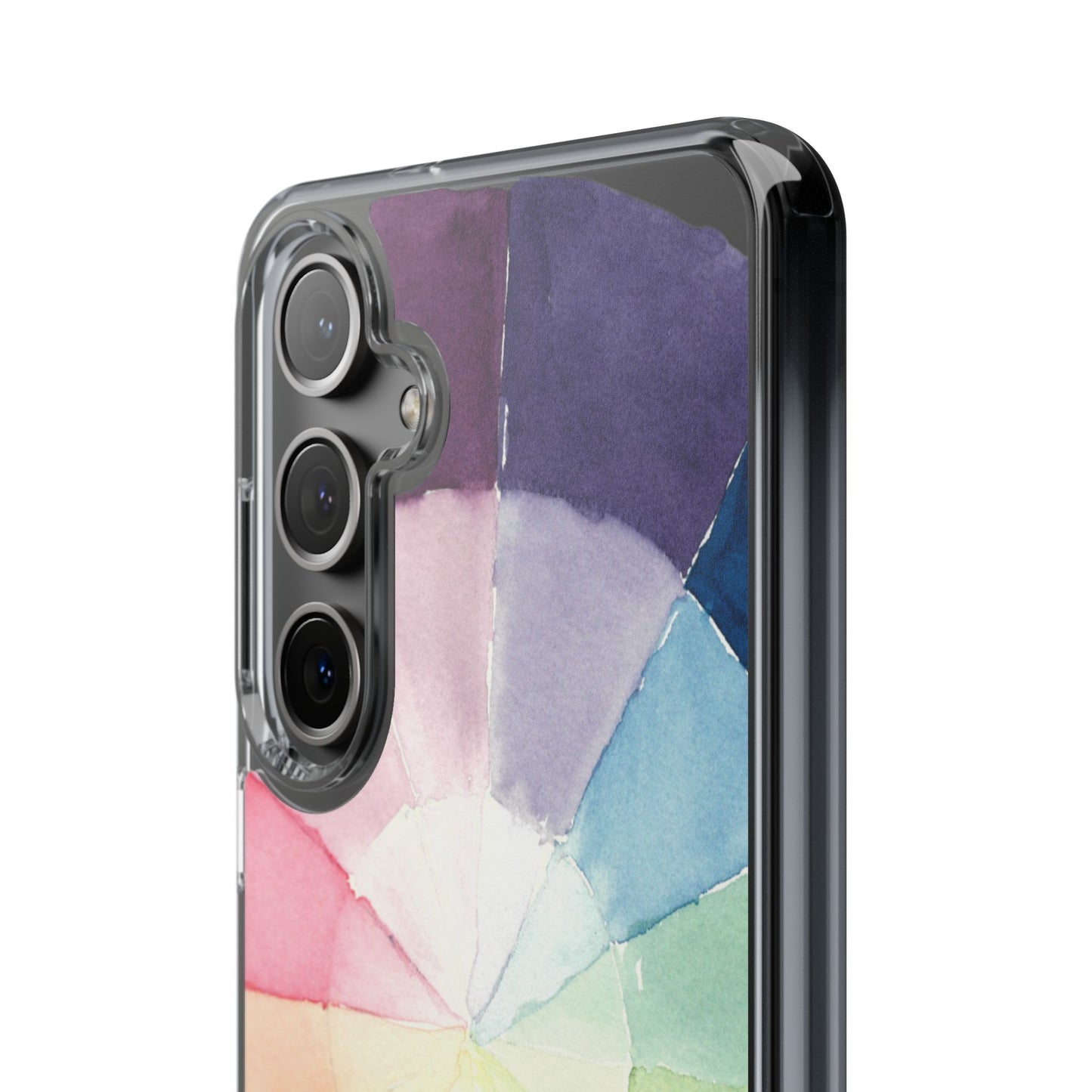 Watercolor Color Wheel Clear Phone Case - Brooke Zitting, LLC