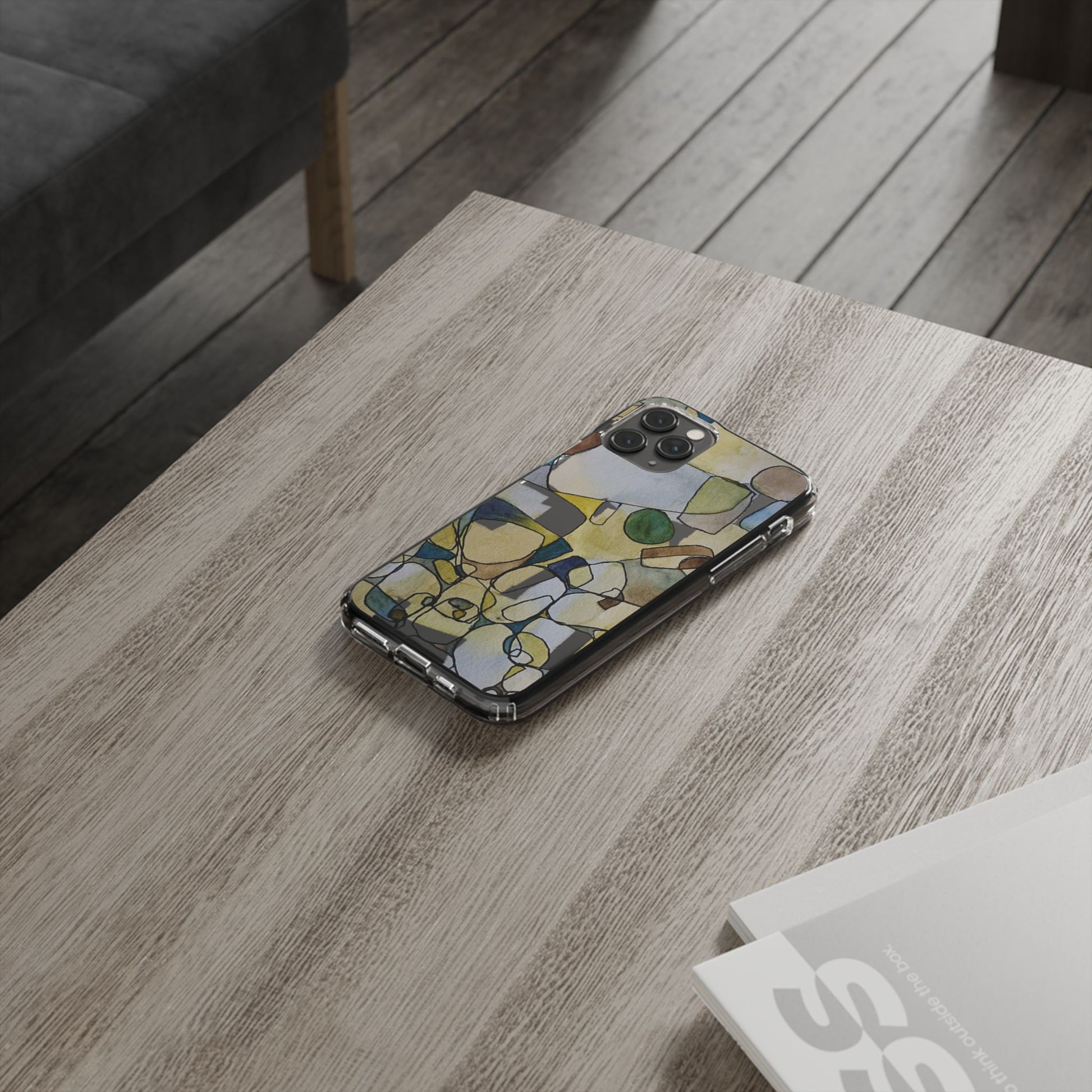 Abstract Watercolor Clear Phone Case - Brooke Zitting, LLC