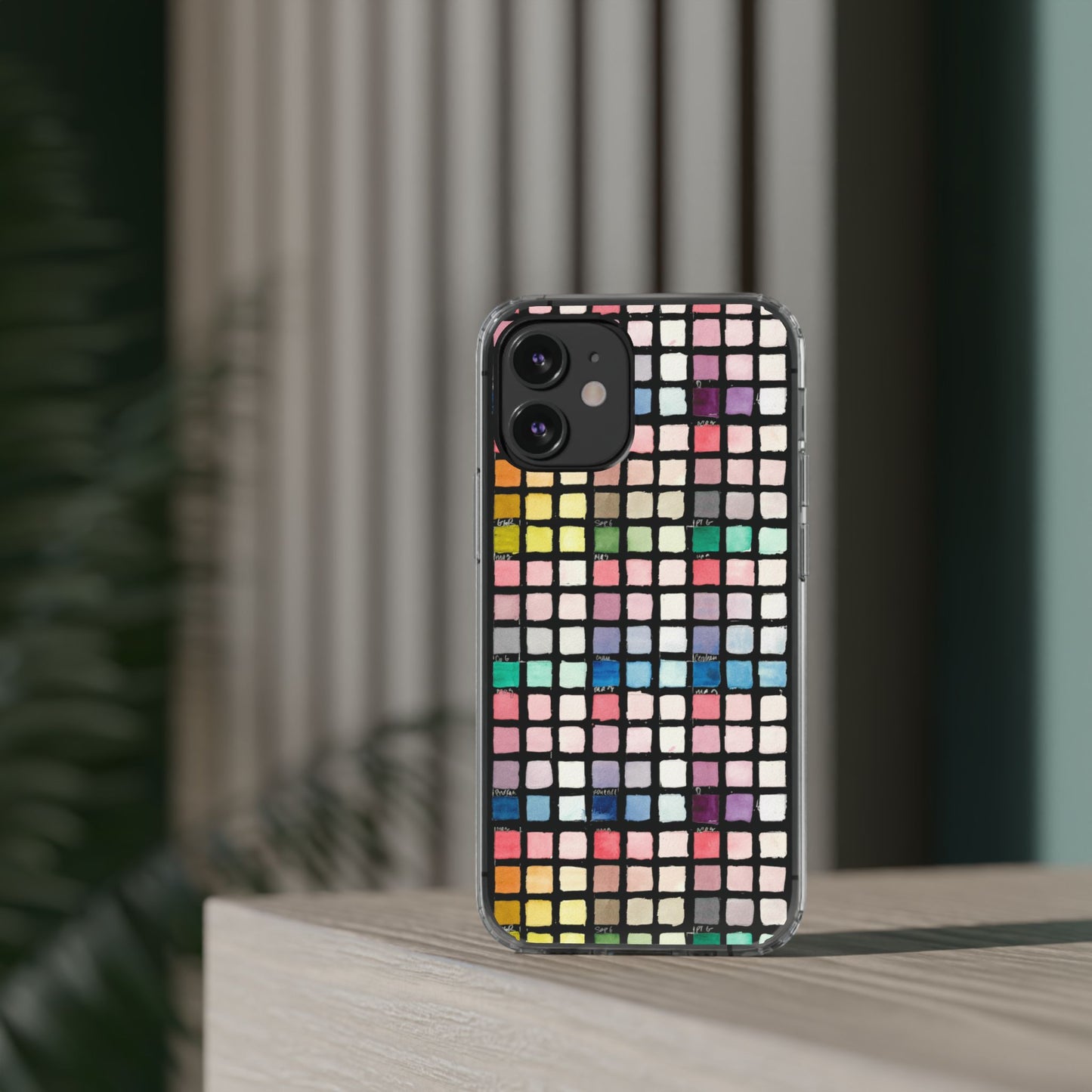 Watercolor Swatches Clear Phone Case - Brooke Zitting, LLC