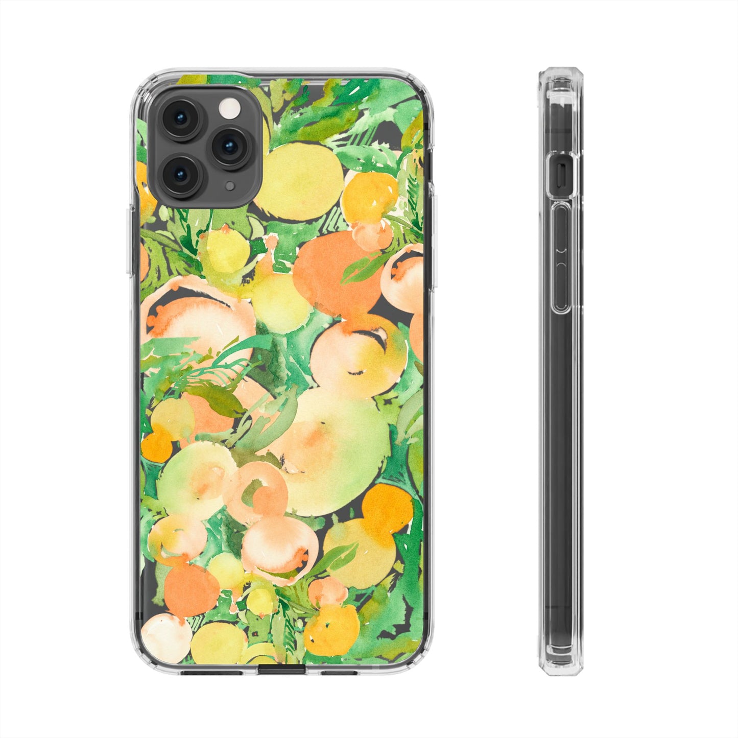 Watercolor Peach Party Clear Phone Case - Brooke Zitting, LLC