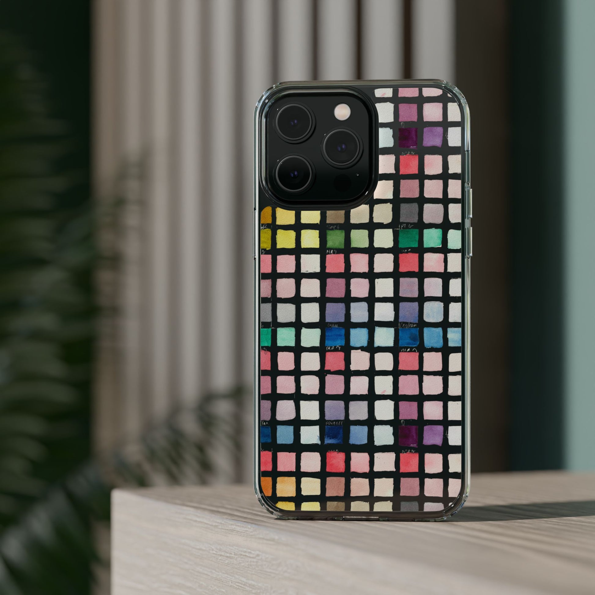 Watercolor Swatches Clear Phone Case - Brooke Zitting, LLC