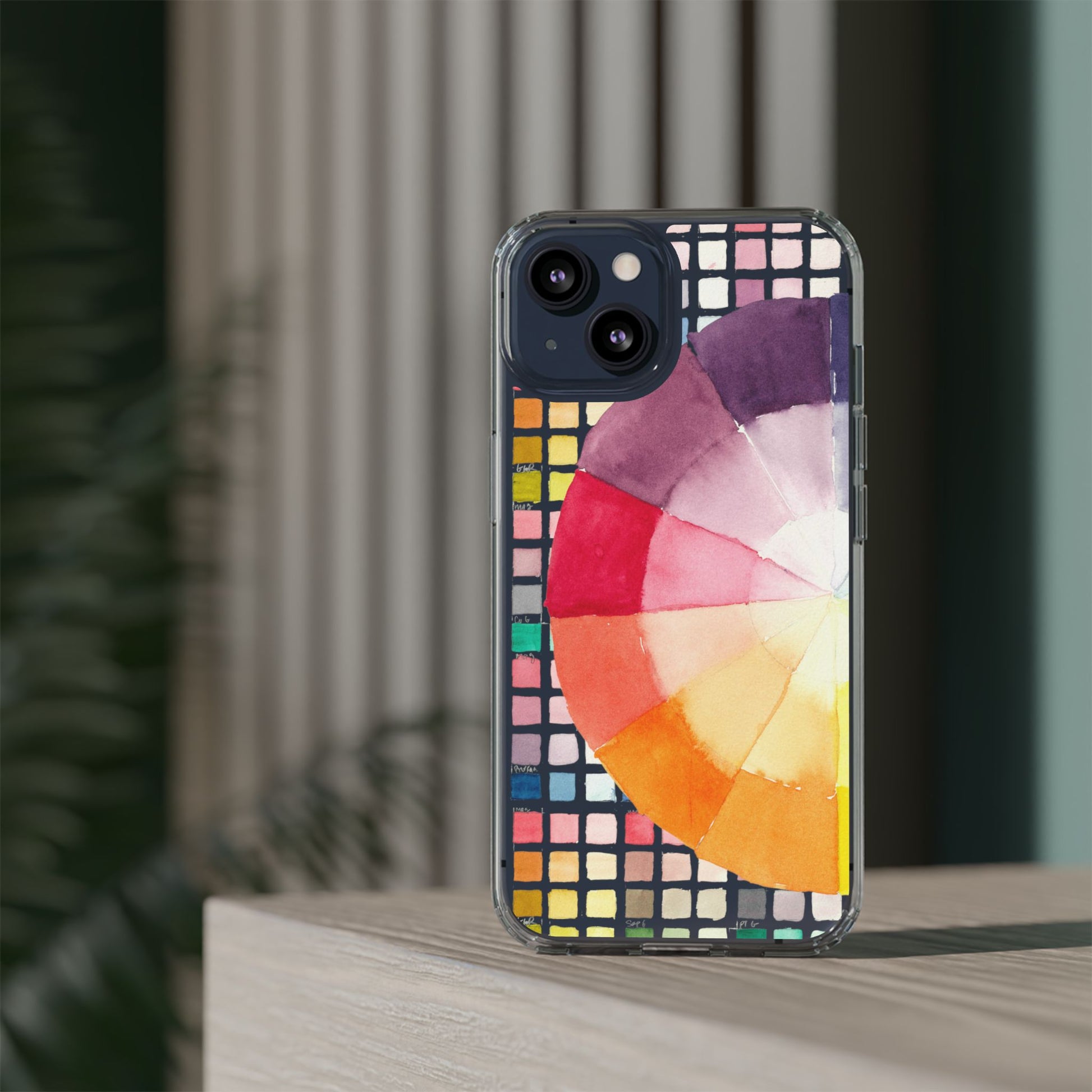 Watercolor-Theory Clear Phone Case - Brooke Zitting, LLC