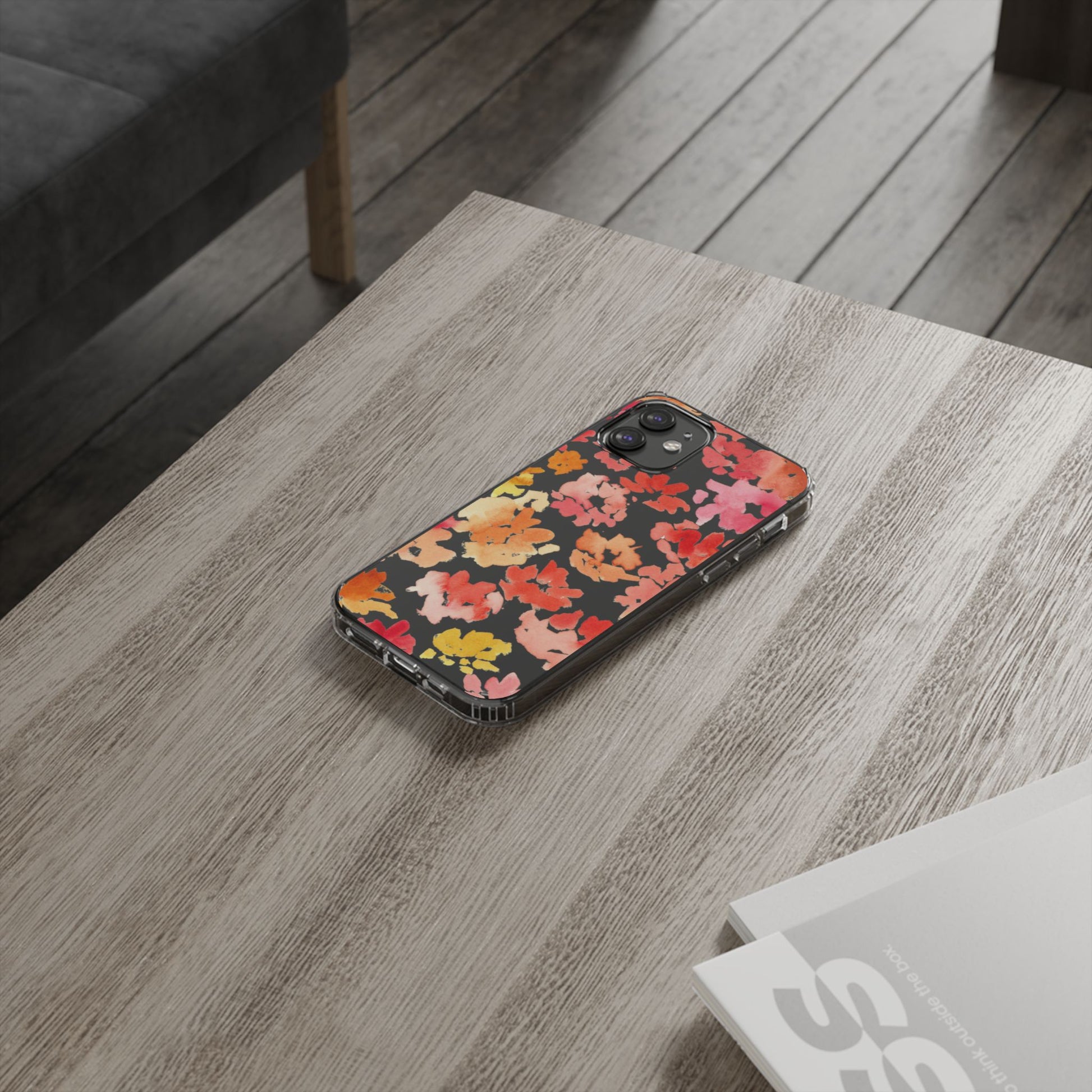Watercolor Posy Clear Phone Case - Brooke Zitting, LLC