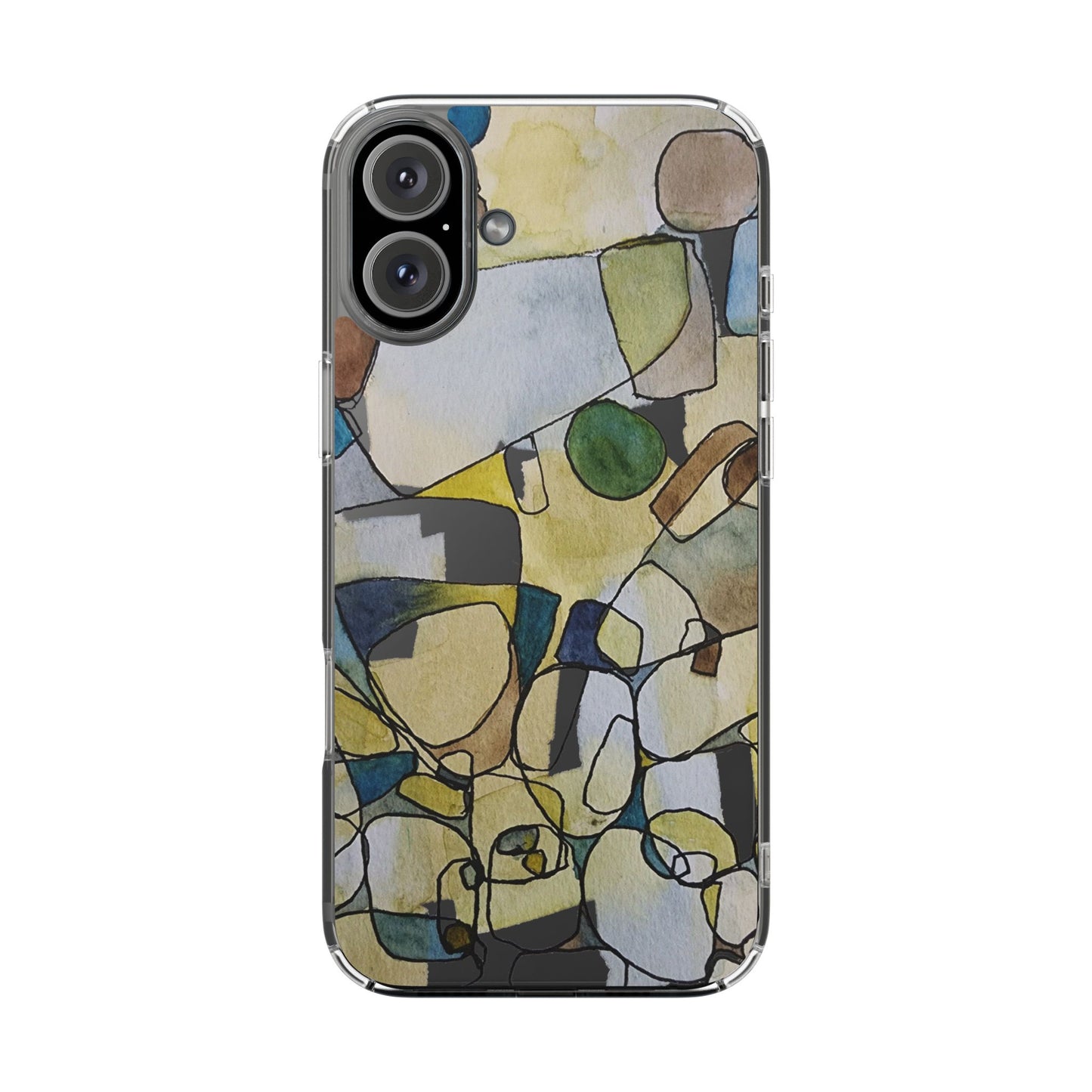 Abstract Watercolor Clear Phone Case - Brooke Zitting, LLC
