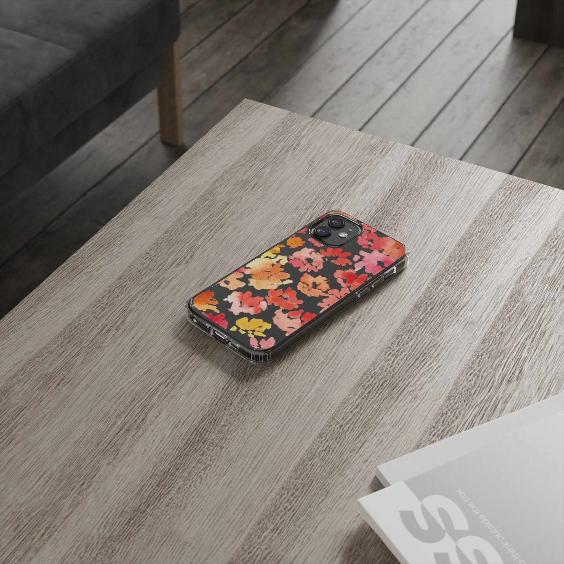 Watercolor Posy Clear Phone Case - Brooke Zitting, LLC