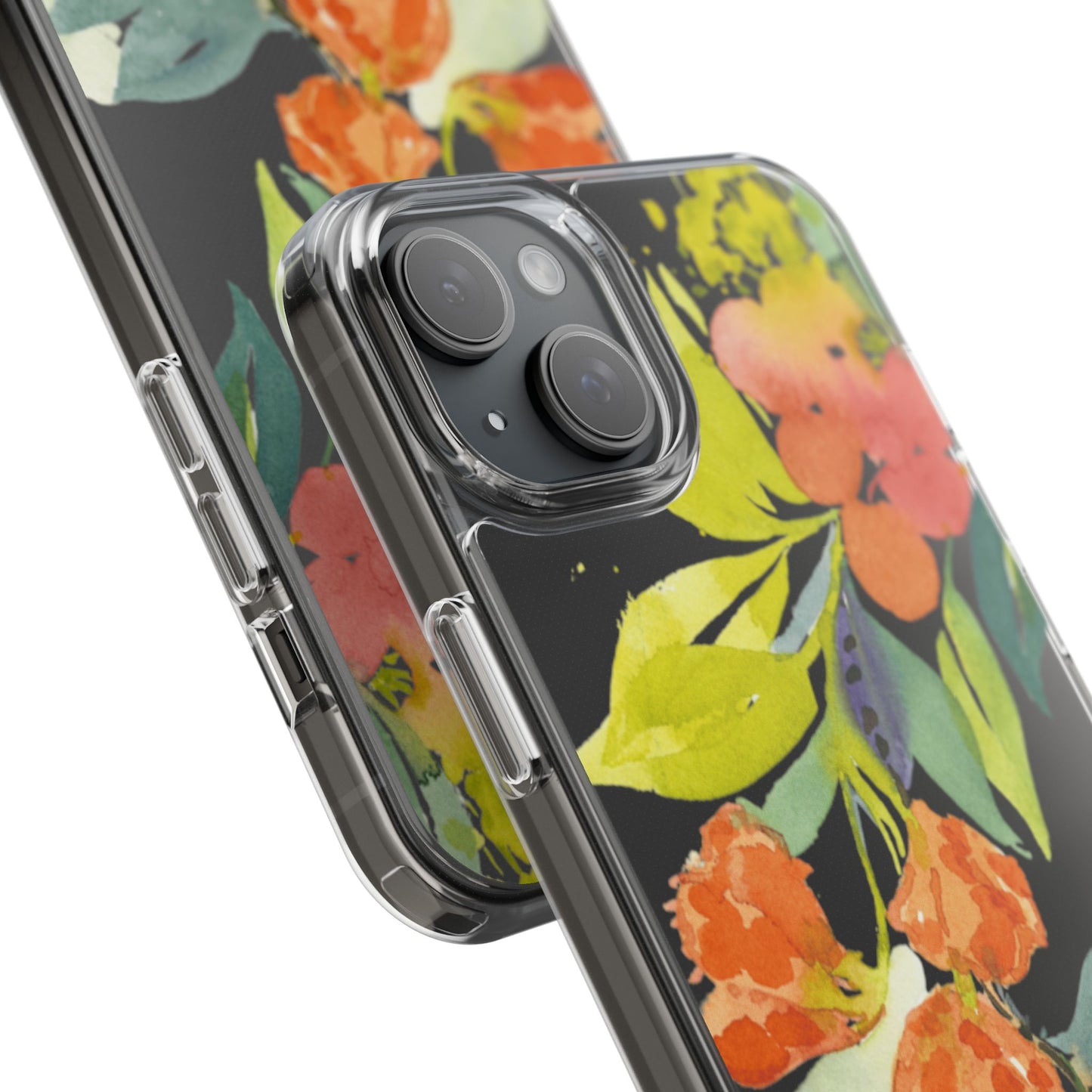 Watercolor Floral Blooms Clear Phone Case - Brooke Zitting, LLC