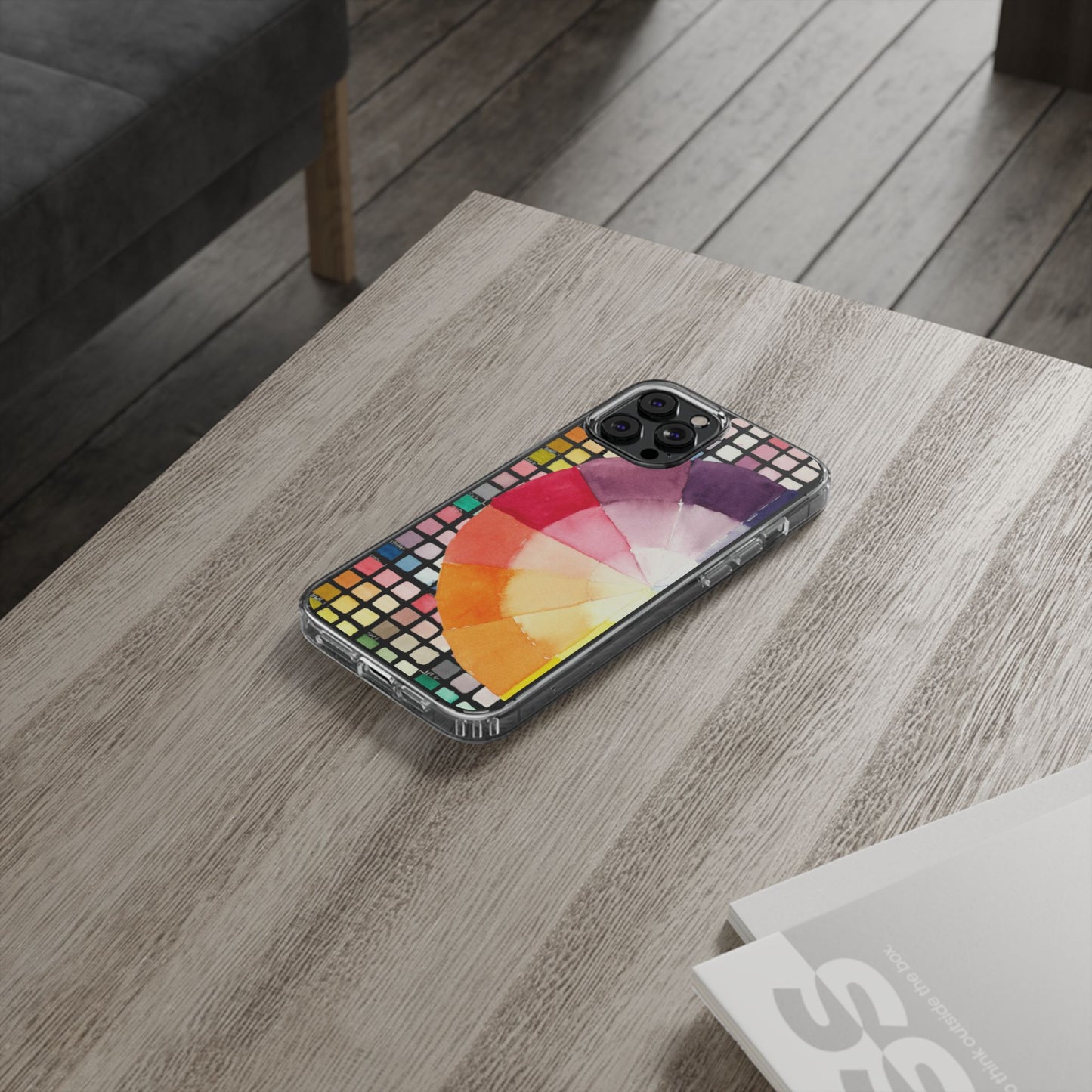 Watercolor-Theory Clear Phone Case - Brooke Zitting, LLC