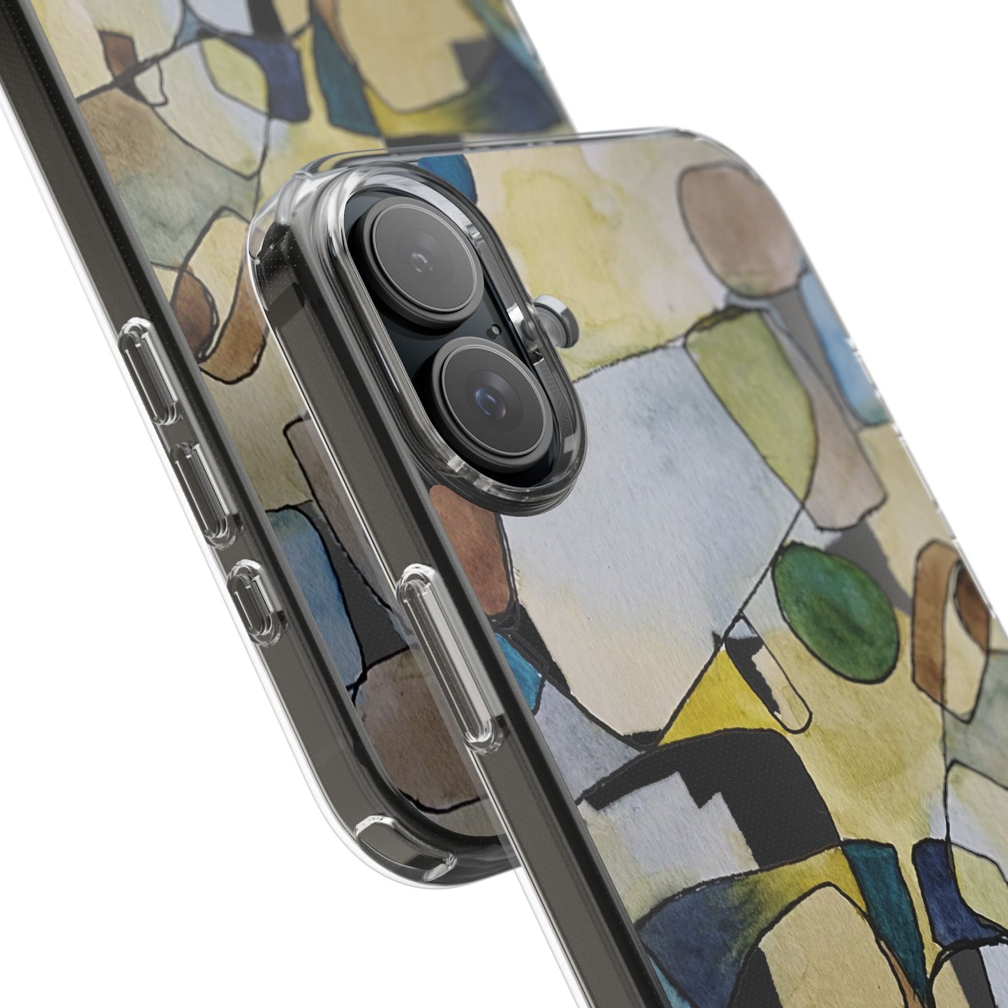 Abstract Watercolor Clear Phone Case - Brooke Zitting, LLC