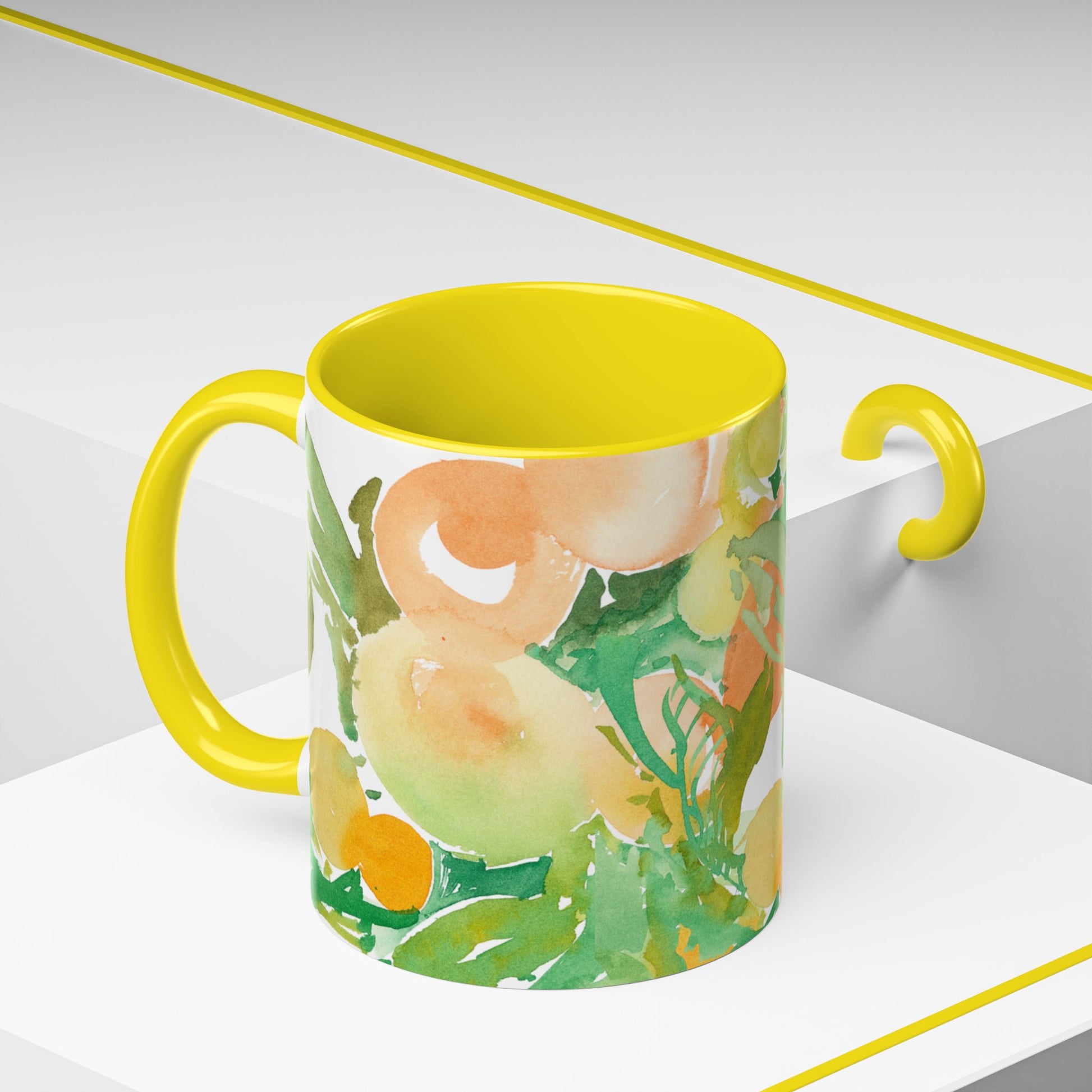 Citrus and Peaches Coffee Mug (11, 15oz) - Brooke Zitting, LLC