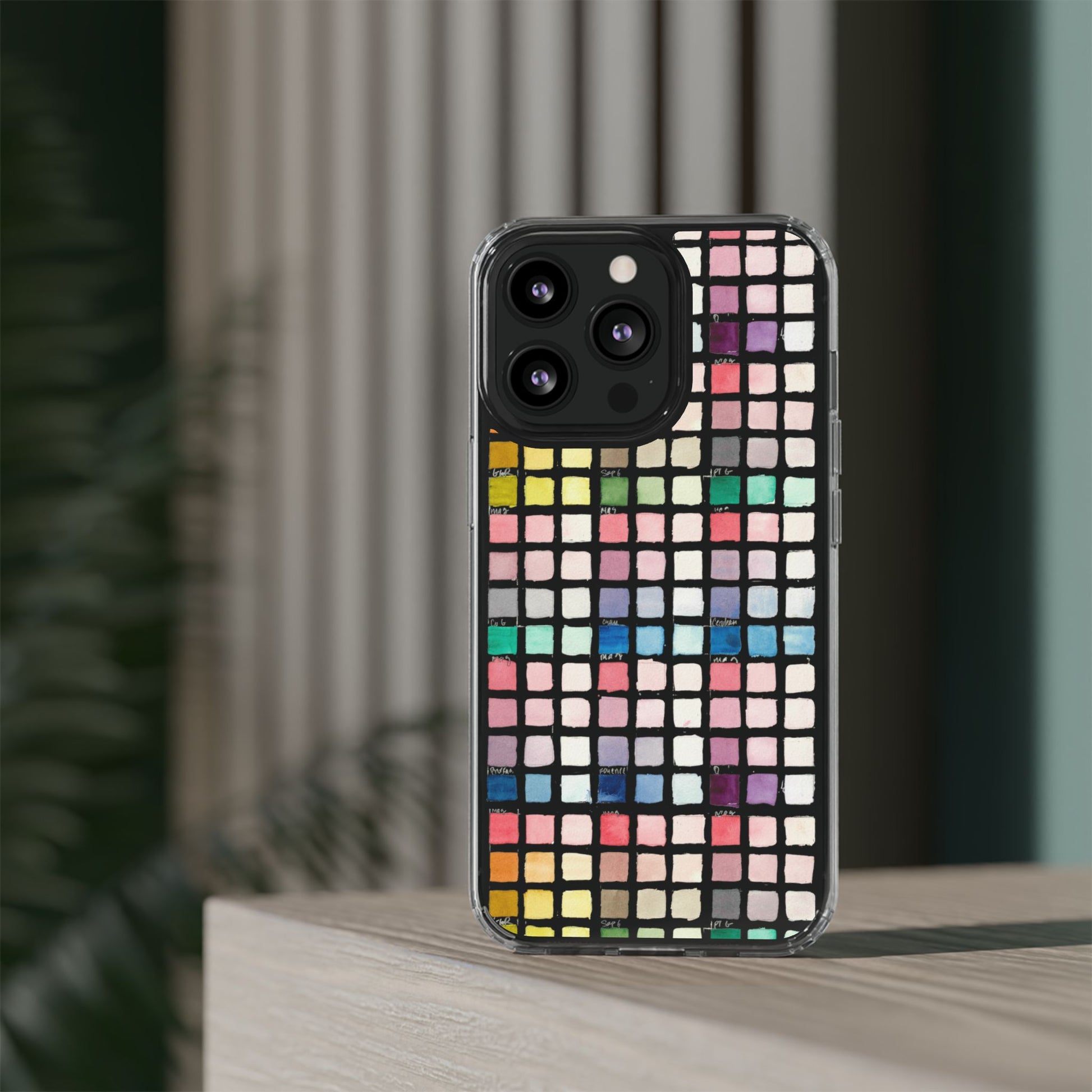 Watercolor Swatches Clear Phone Case - Brooke Zitting, LLC