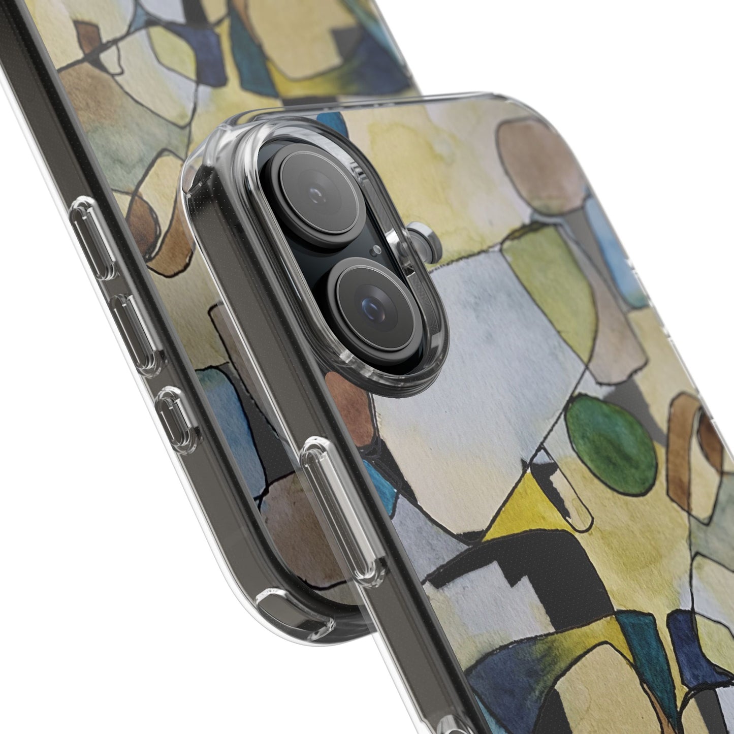 Abstract Watercolor Clear Phone Case - Brooke Zitting, LLC